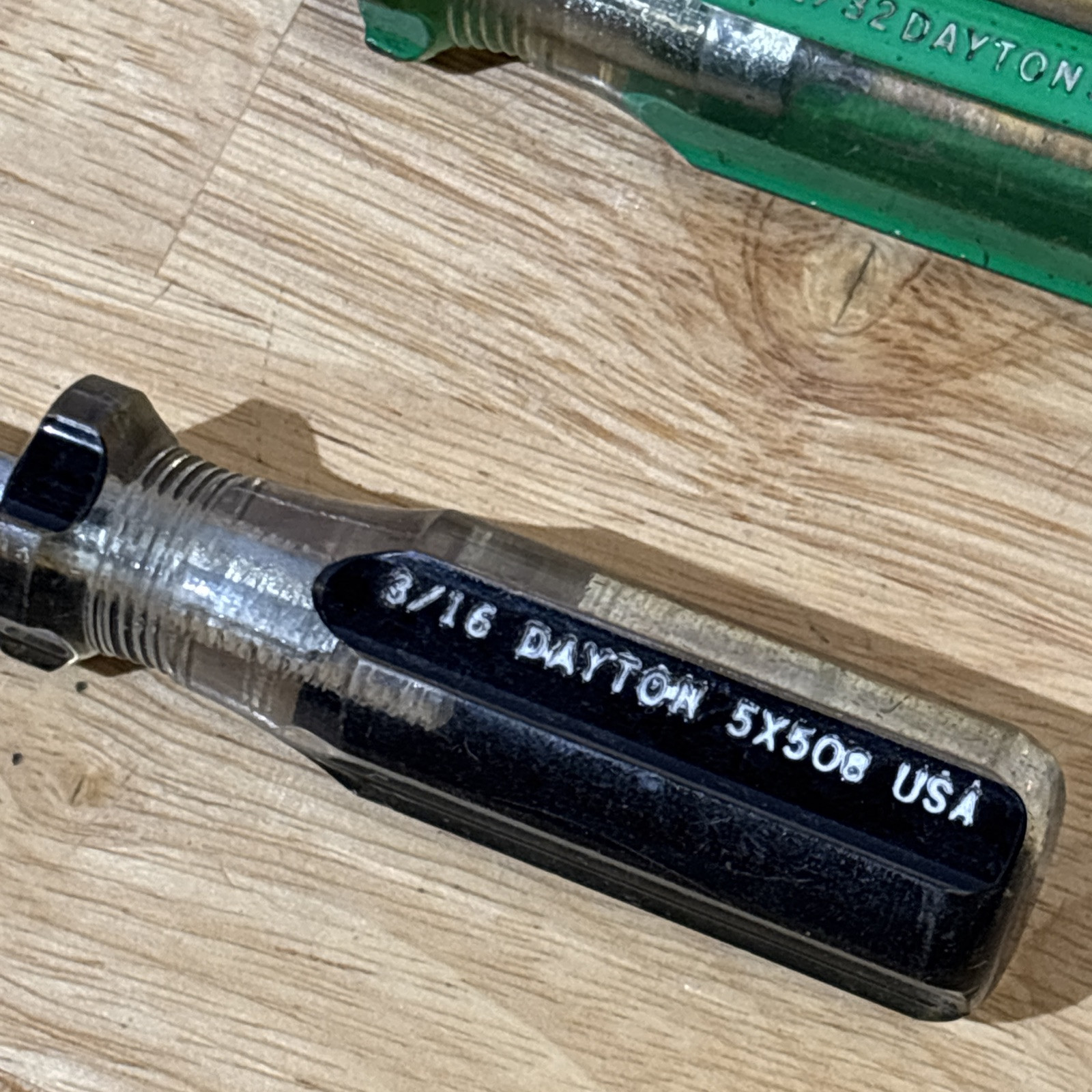 Dayton SAE Nut Driver Set LOT 3/16″ to 1/2″ Skips 5/16″ W/ Duplicates Vtg USA