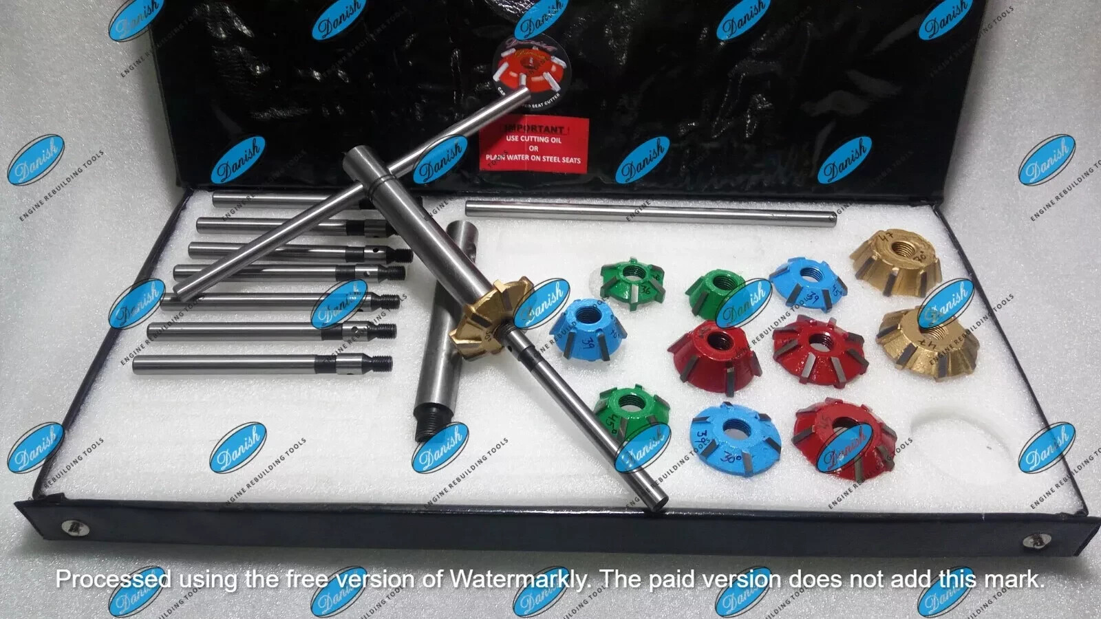 Carbide Tipped Valve Seat Cutter 12pcs Cutter Set for 4 Wheelers Truck