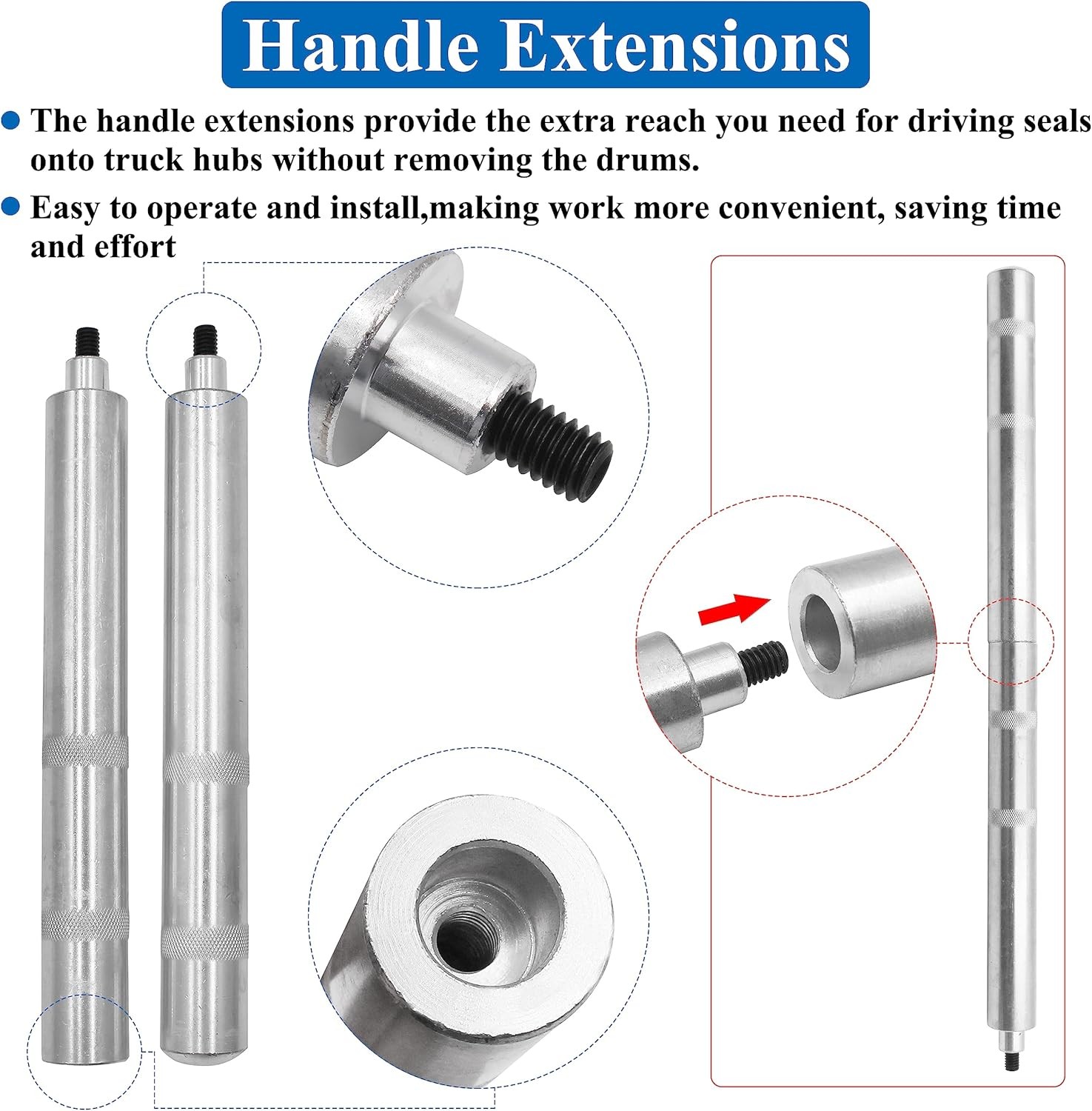 61850 Truck Hub Seal Installer Kit For Class 7 & 8 Truck, Trailer & Medium Truck