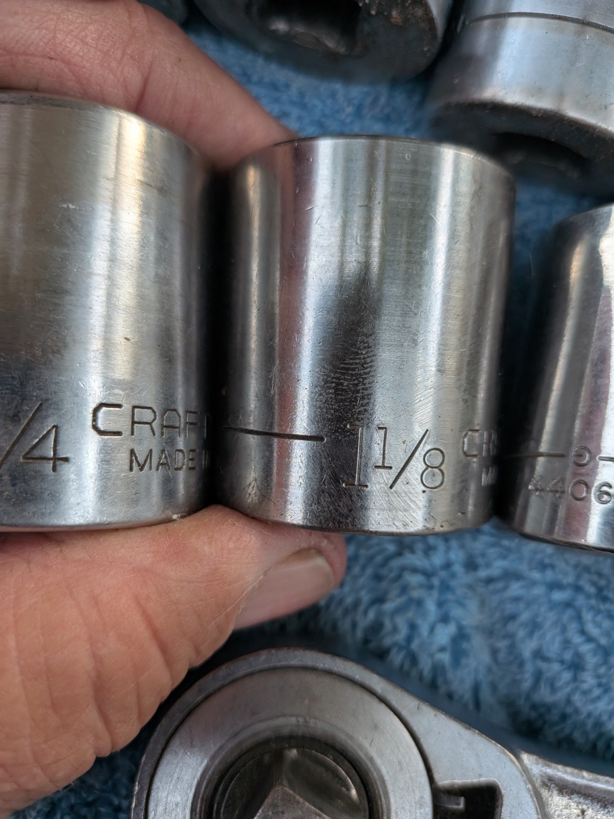 Craftsman 1/2″ drive SAE 27 pc Socket Set Deep & Shallow Sockets & Ratchet 12pt
