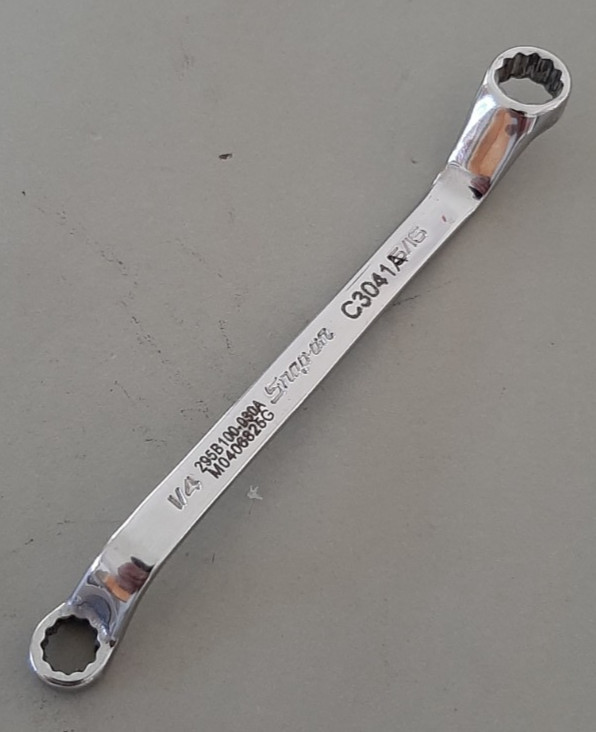 Snap-on XSO810A 1/4″ x 5/16″ 12Pt Short 60° Deep Offset Box Wrench MARKED 627