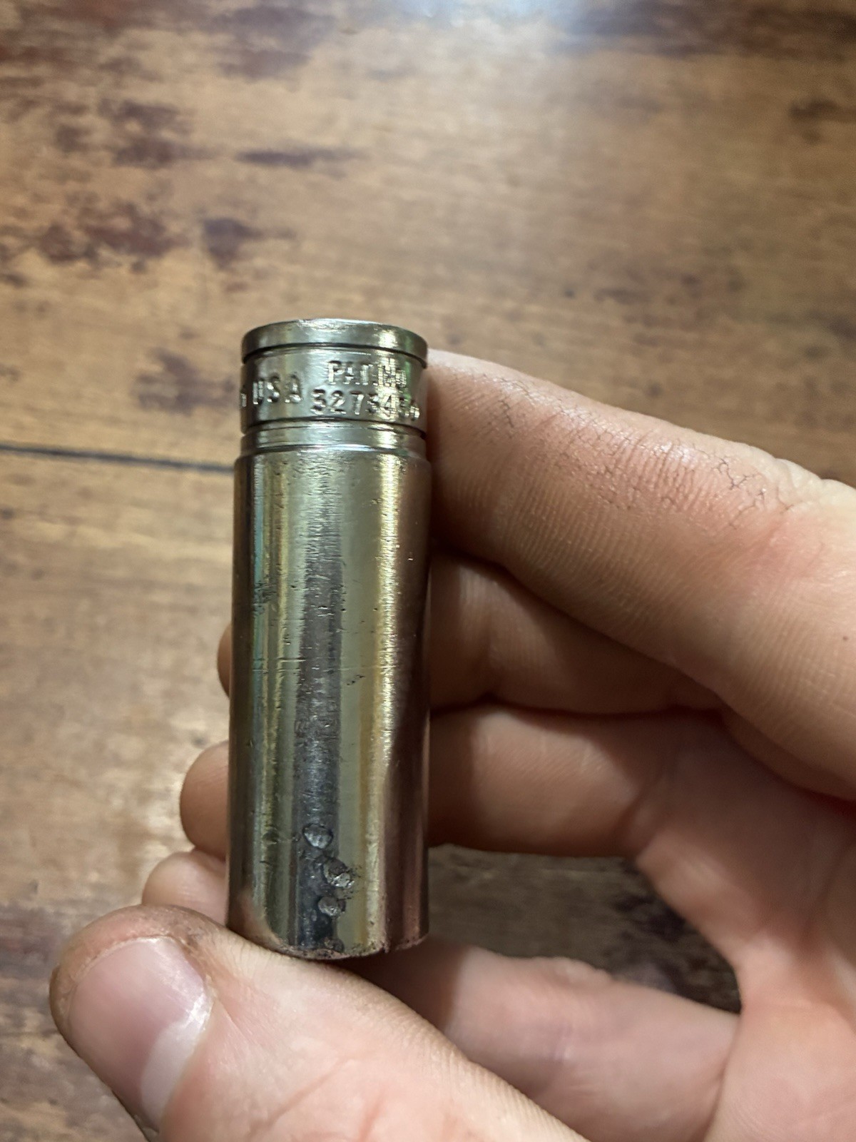 Vintage Snap-on Underline Logo SF161 3/8″ Drive 1/2″ SAE Deep 6 Pt Socket Rough