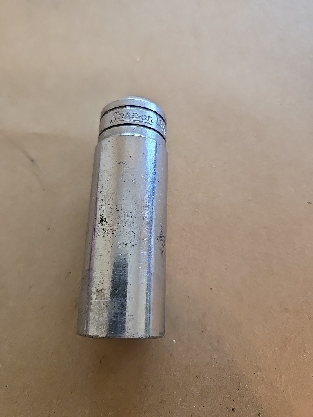 Snap On 1/2″ Drive 13/16″ 12PT SAE Deep Chrome Socket USA S-261