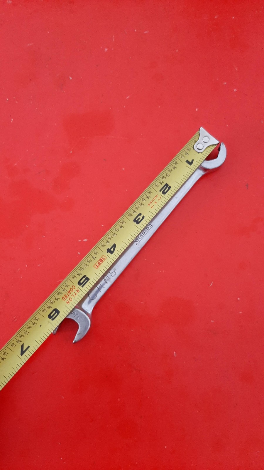 Snap-on Tools RXS14 7/16″ Flare Nut Line Combination Wrench 6pt Point Engraved