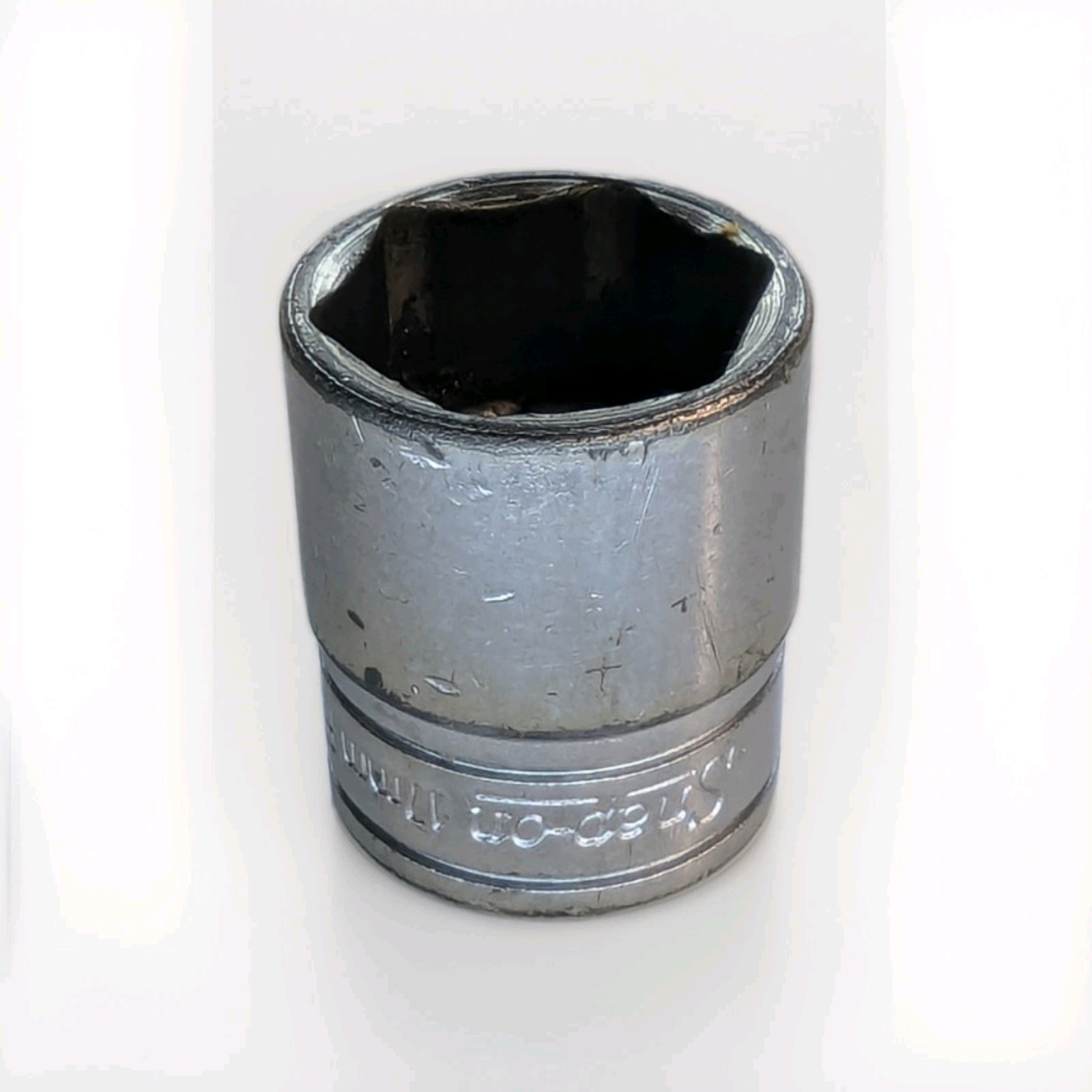 Snap-on FSM17 3/8″ Drive 17mm Metric 6-Point Shallow Chrome Socket USA Tool