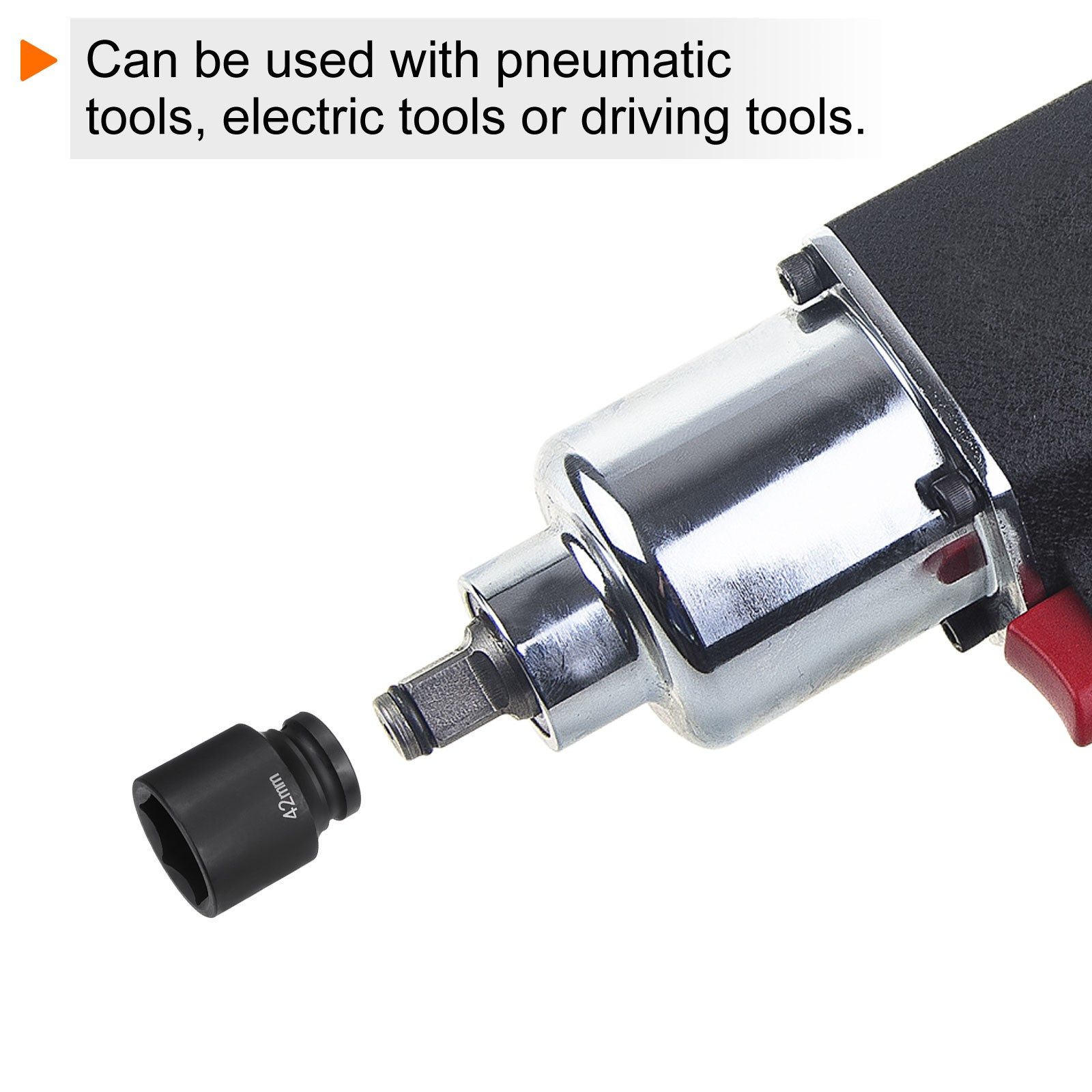 6-Point Impact Socket 3/4″ Drive 42mm Metric 40Cr Impact Socket
