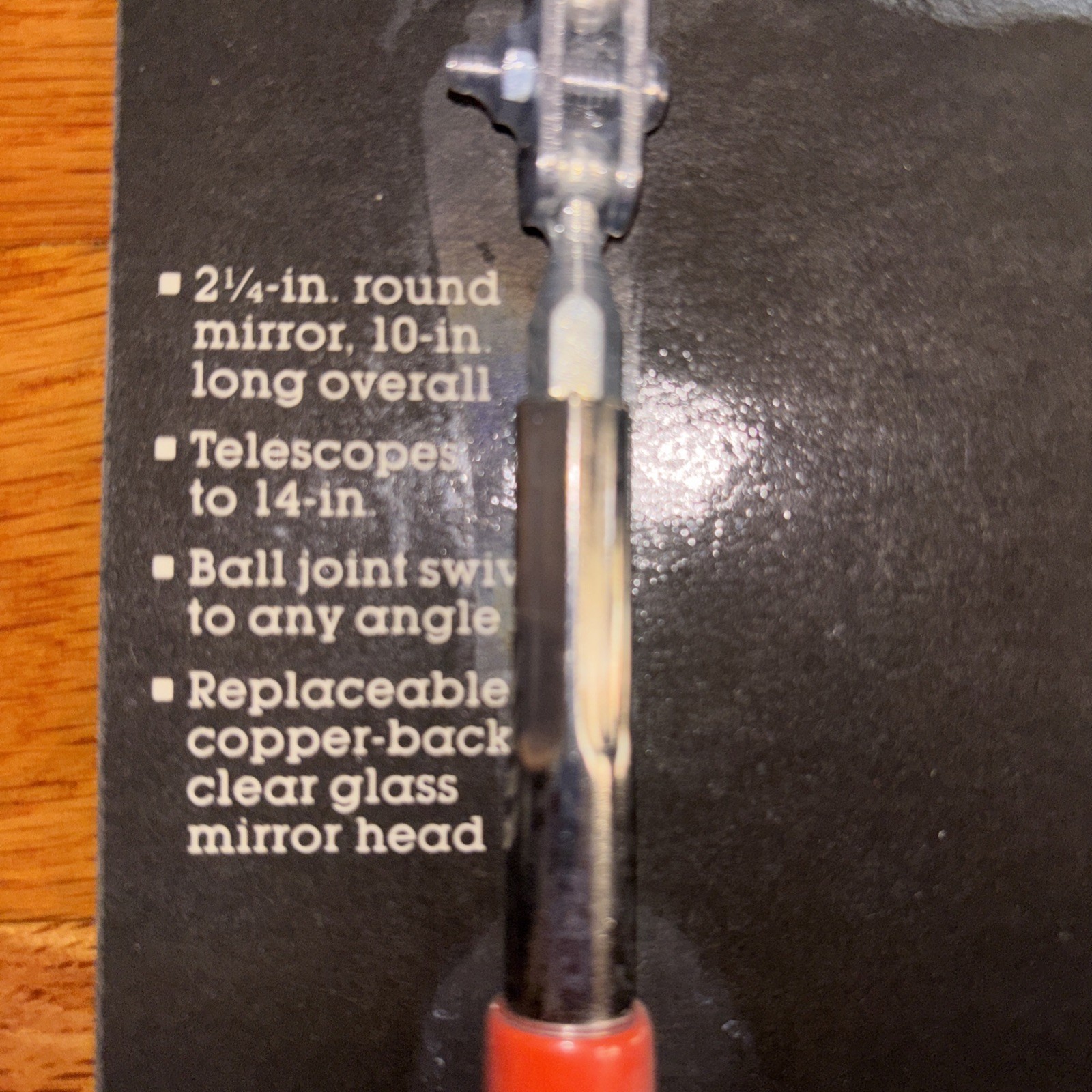 CRAFTSMAN TELESCOPING INSPECTION MIRROR 4070 14 In. EXPANDED 2-1/4″ Diameter USA