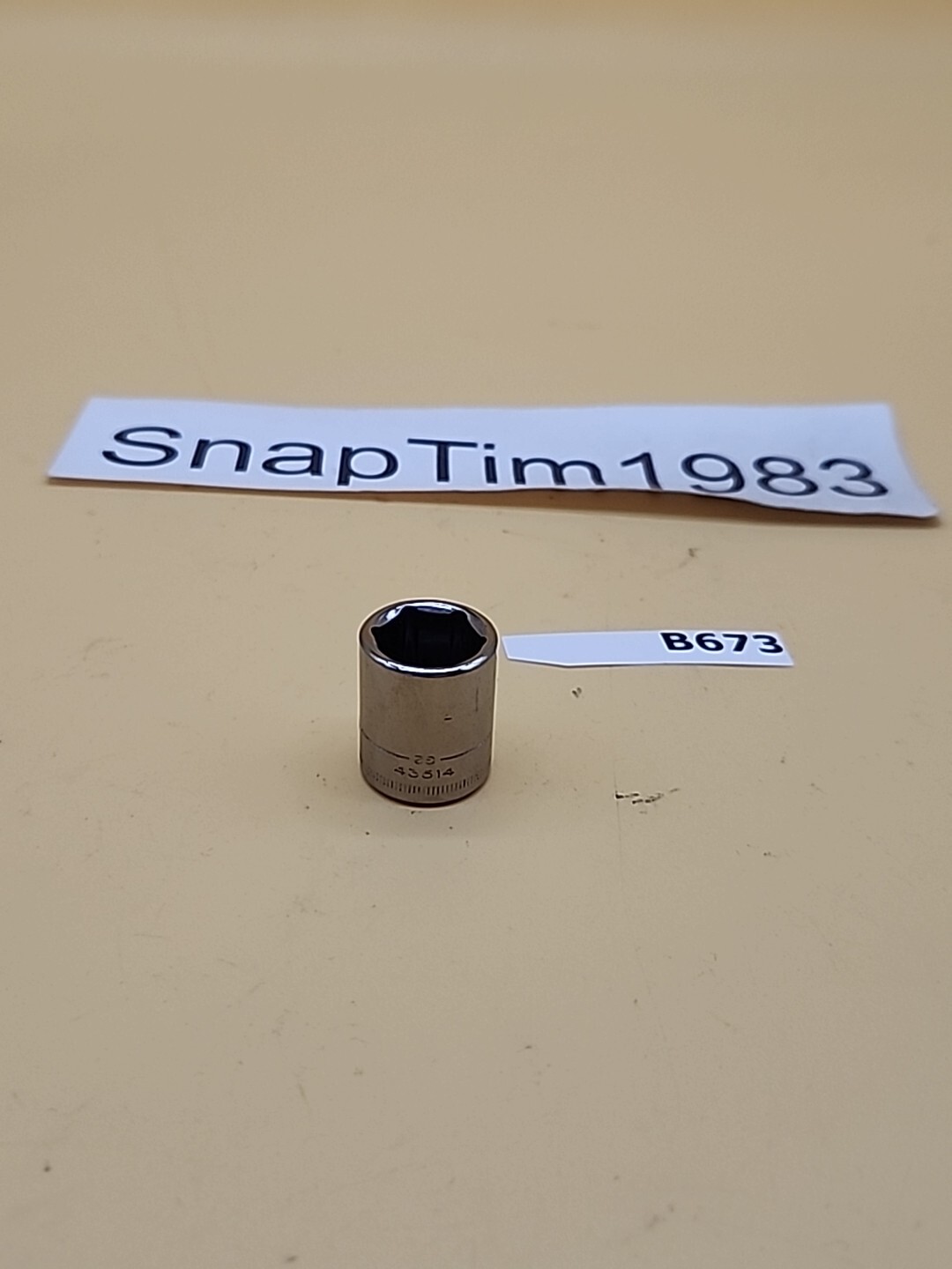 Craftsman Tools 13mm 6 Point 1/4″ Drive Shallow Socket G2 43514 USA