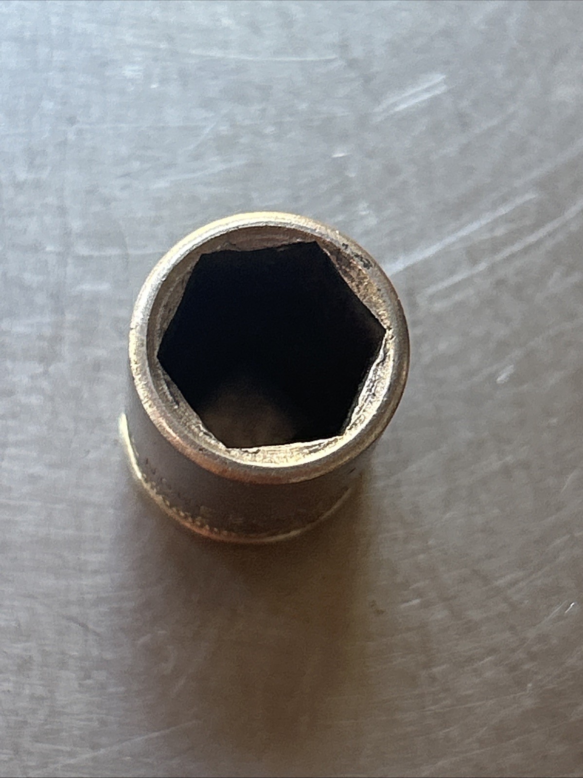 Vintage None Better 7/16″ Deep Socket 6 Point 1/4″ Drive M614, Made In USA