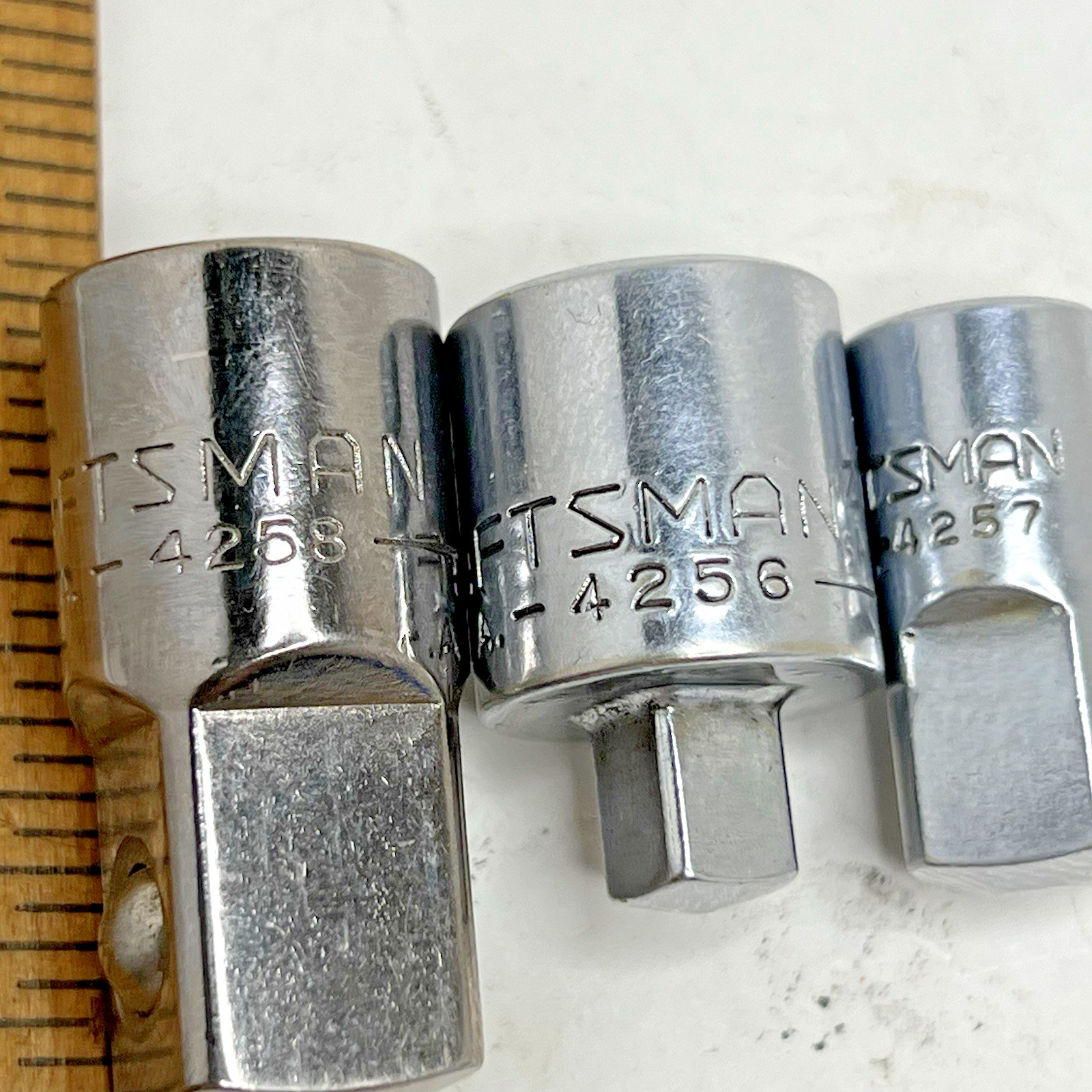3-Craftsman (3/8 F-1/2 M) -(1/4 F -3/8 M) -(3/8 F -1/4 M) Converter Adapters USA