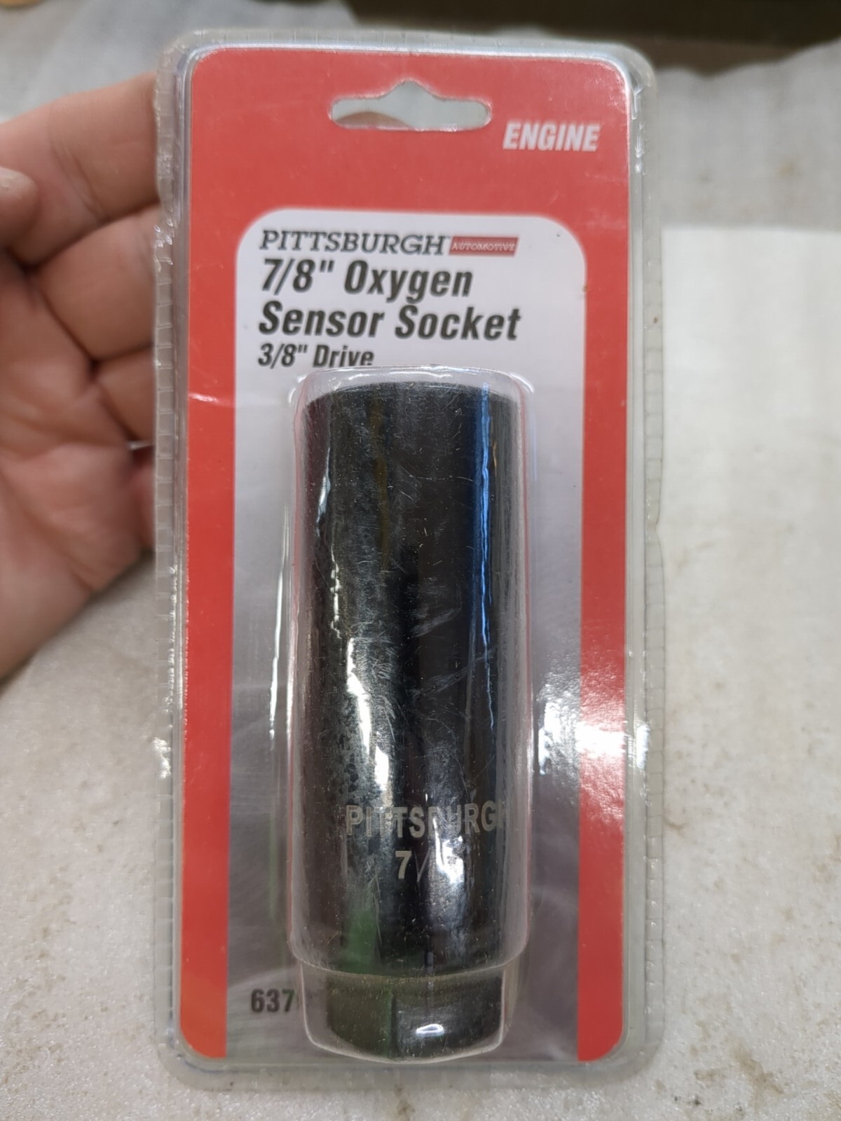 Pittsburgh 7/8″ Oxygen Sensor Socket 3/8″ Drive 63702 NEW In Package