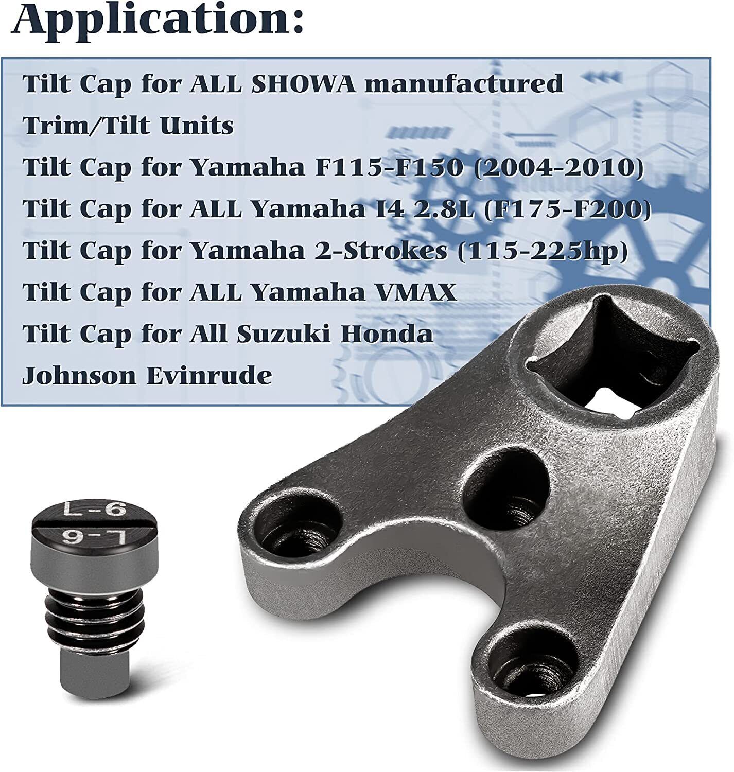 Outboard Trim/Tilt Pin Wrench MT0009-35mm x 6mm for Showa, Yamaha, Suzuki, Honda