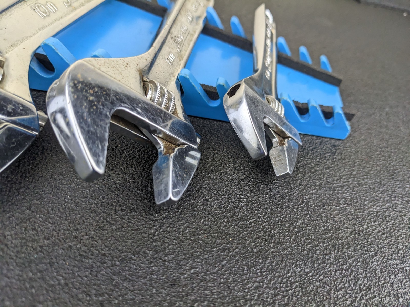 #bn784 Snap-on Tools Vintage USA 4 Pc Adjustable Wrench Set 6″, 8″, 10″, 12″