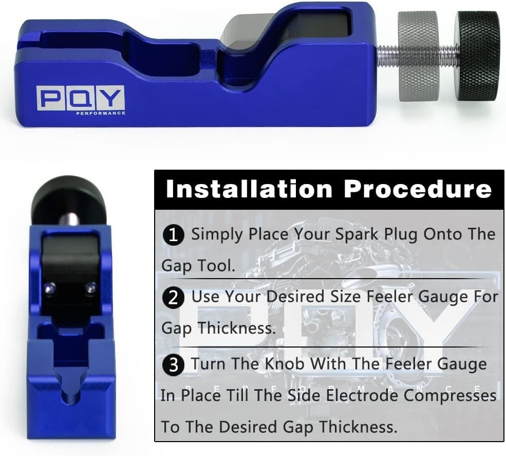 Effortless Spark Plug Gap Adjustment Tool with Feeler Gauge for Cars & Bikes
