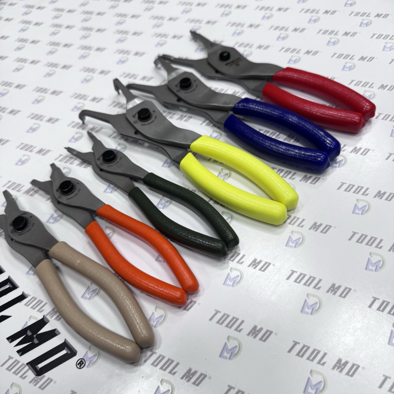 Snap-on Tools USA Multi-Color Snap Ring Plier Set w/GREY Organizer SRPCR1200DTFG