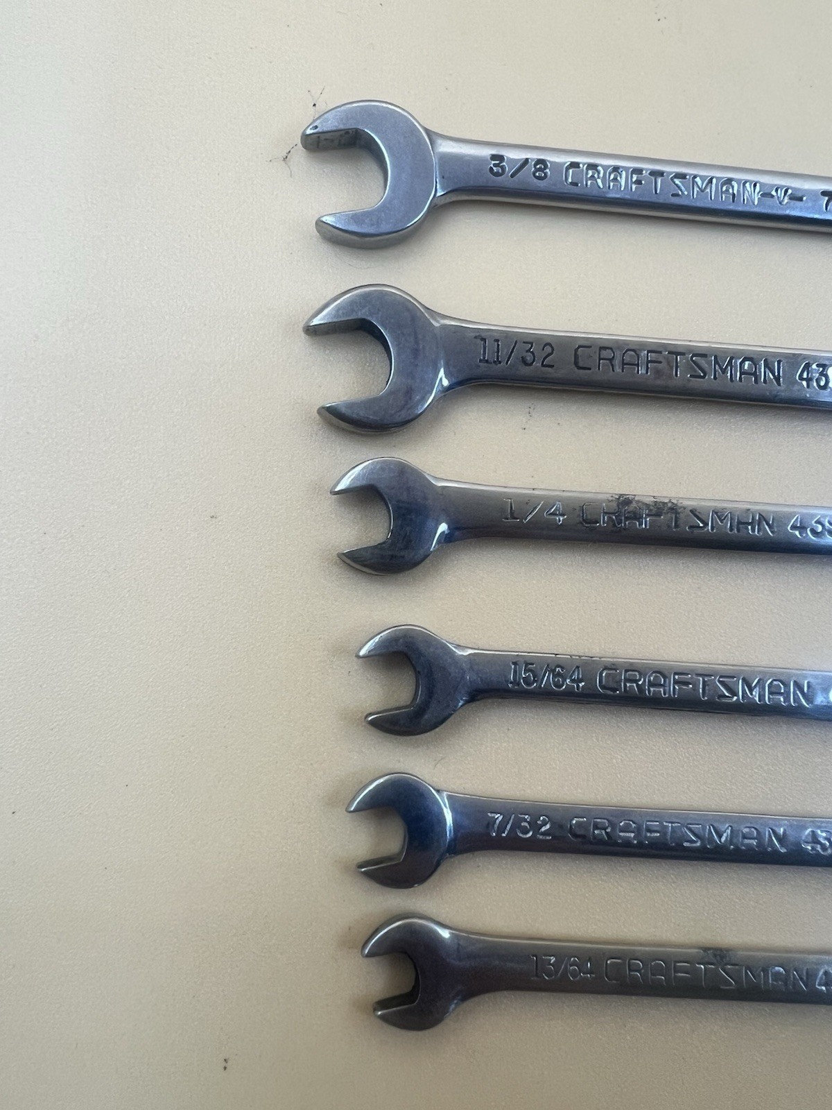 7 Piece Craftman Combination Midget Wrenches SAE- Metric Ignition