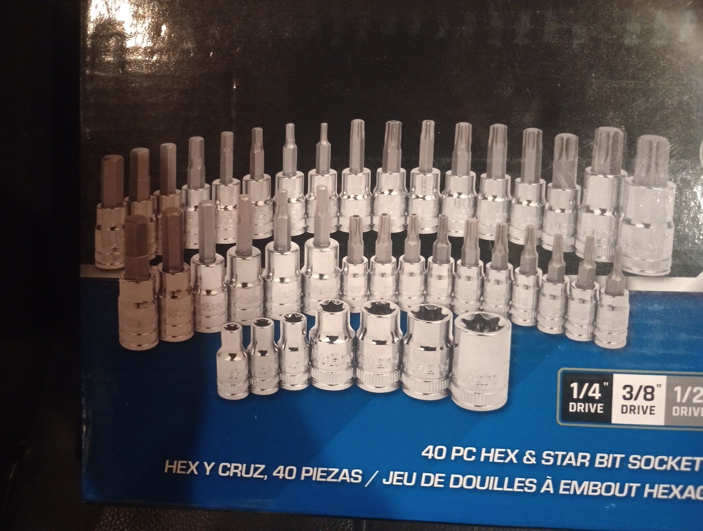DieHard DHP55286 40pc Hex & Star Bit Socket Set SAE,METRIC