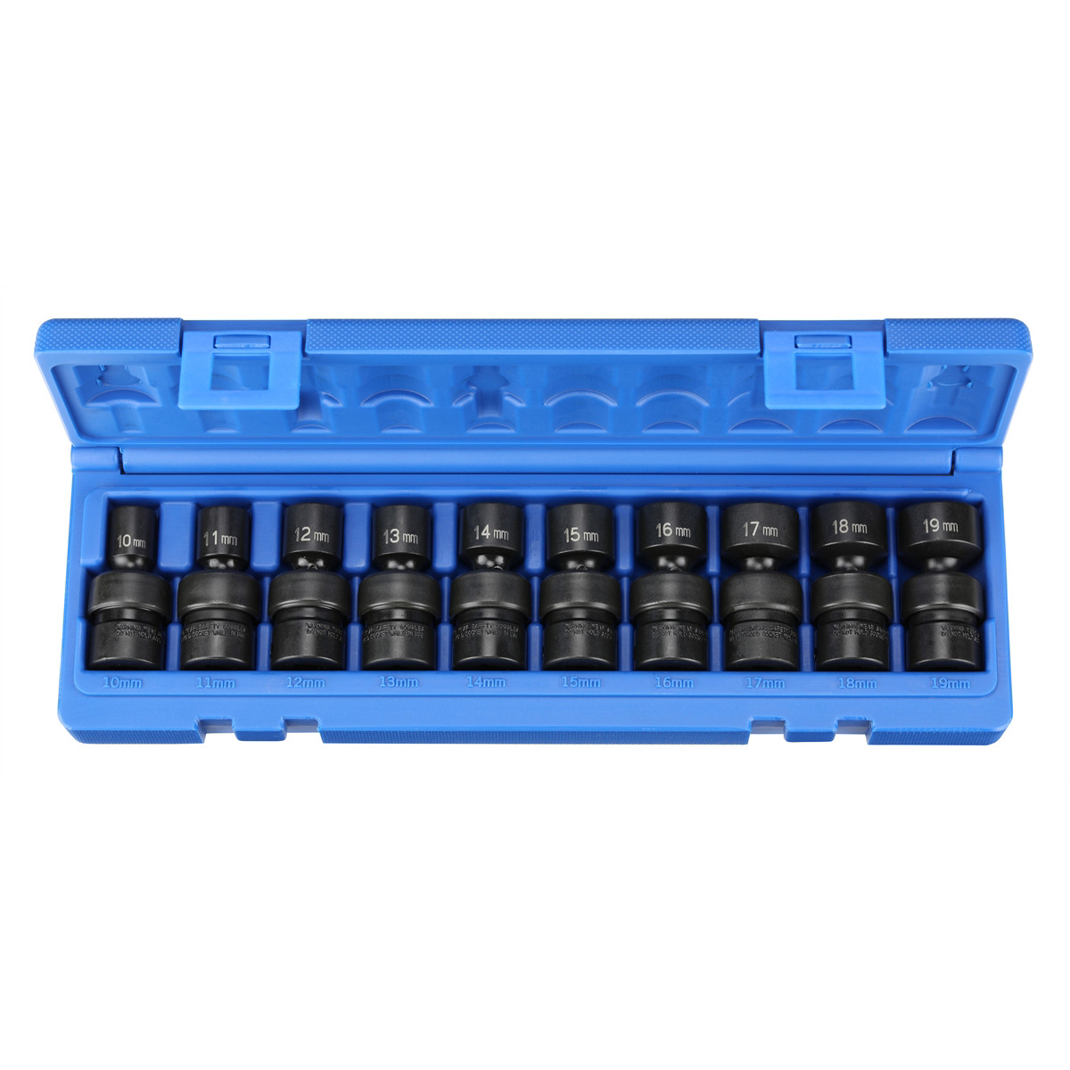 Grey Pneumatic 1210UM 3/8 Drive Metric Impact Socket Set Thin Wall Access
