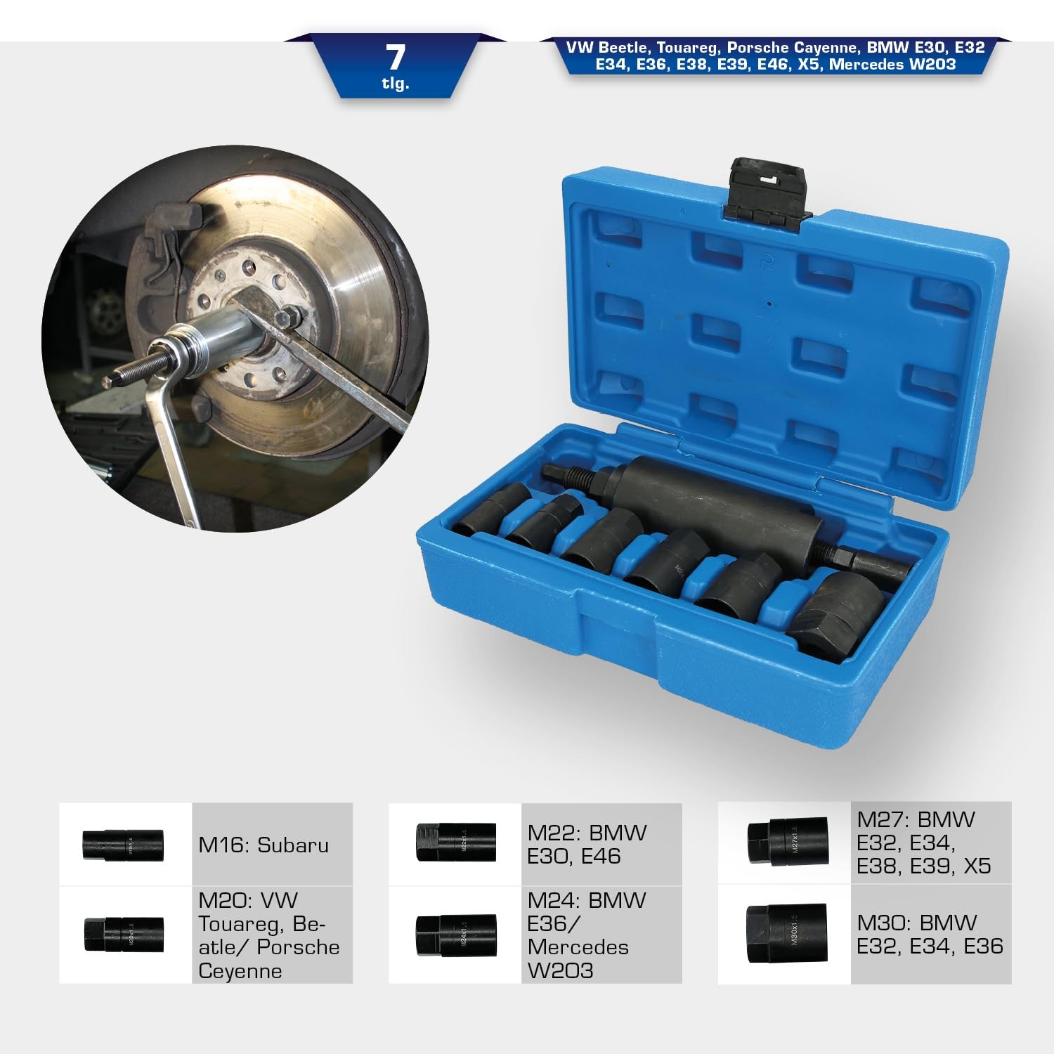 BT671050 Drive Shaft Puller Set Powered by KS TOOLS, with Sturdy Blue…