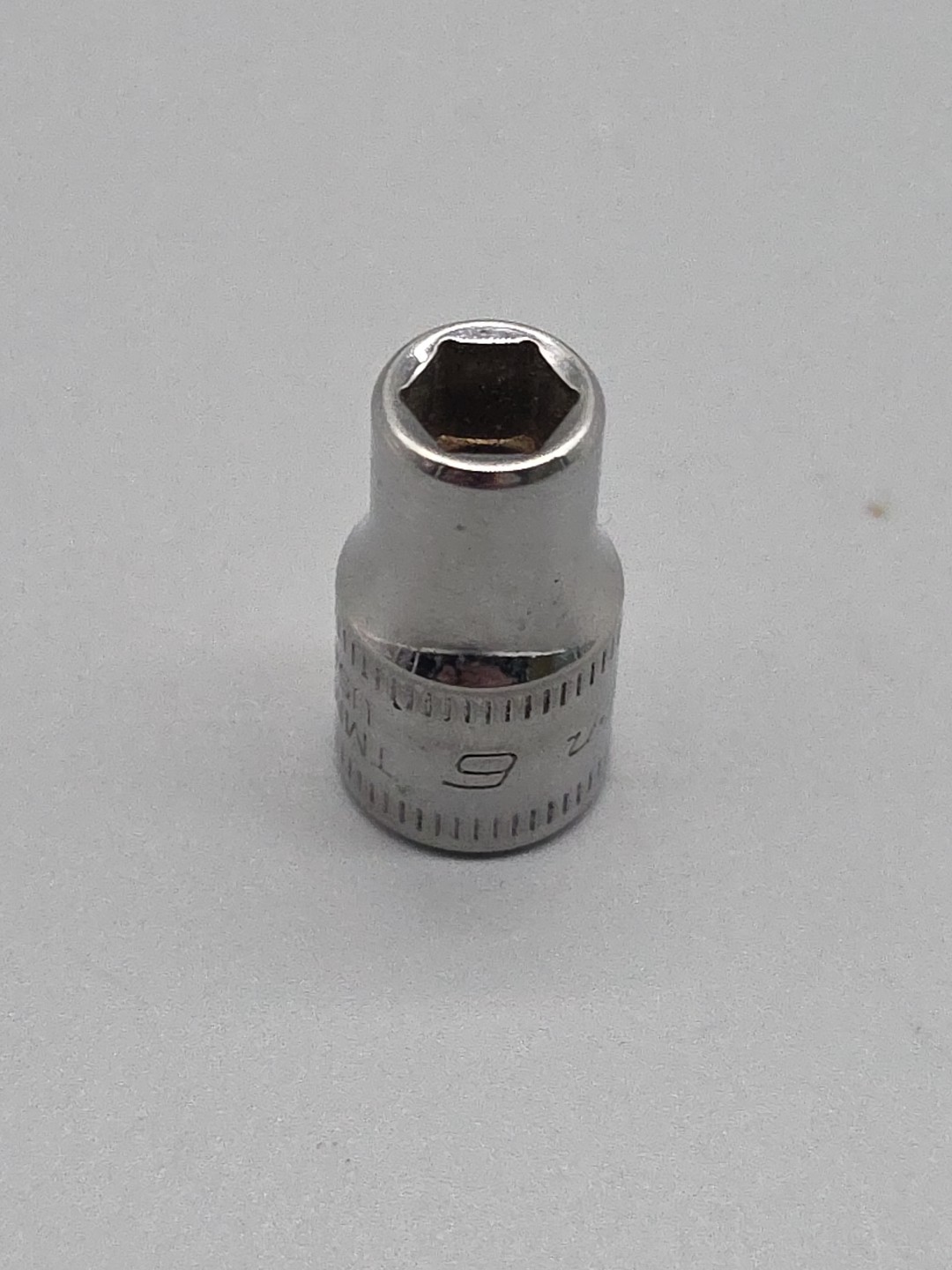Snap-on Tools TMM6 1/4″ Drive 6Pt Point 6mm Shallow Chrome Socket USA