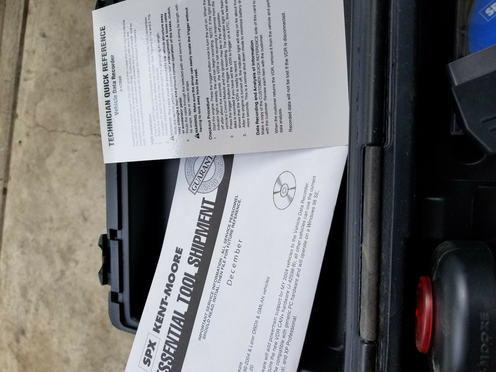Kent Moore J-42598-B Vehicle Data Recorder CAN with software