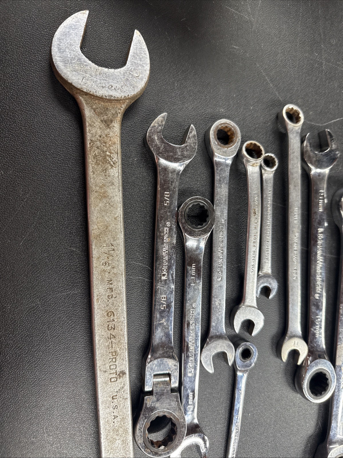 Proto & Gearwrench Combination Wrenches 11 Pieces