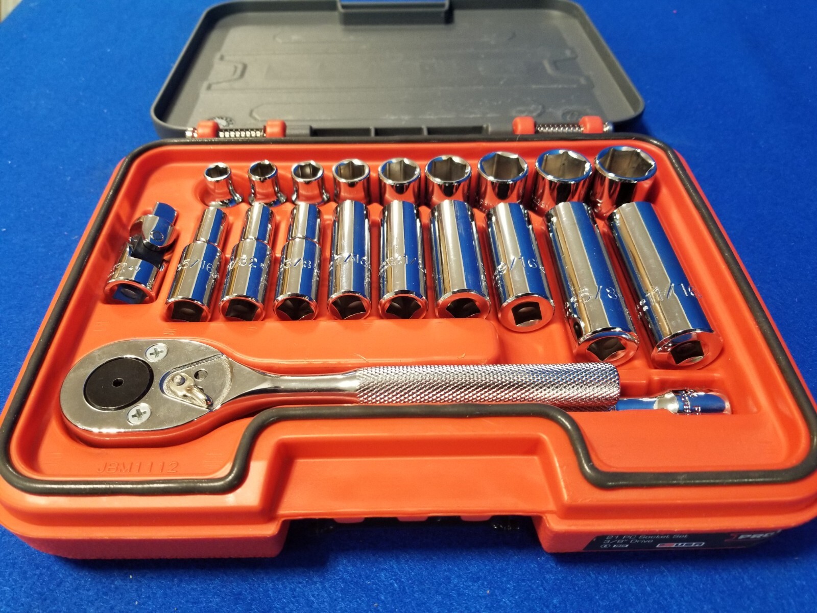 Proto J52121S 3/8″ Drive 21 Piece SAE Socket Set 6 Point w/Carrying Case