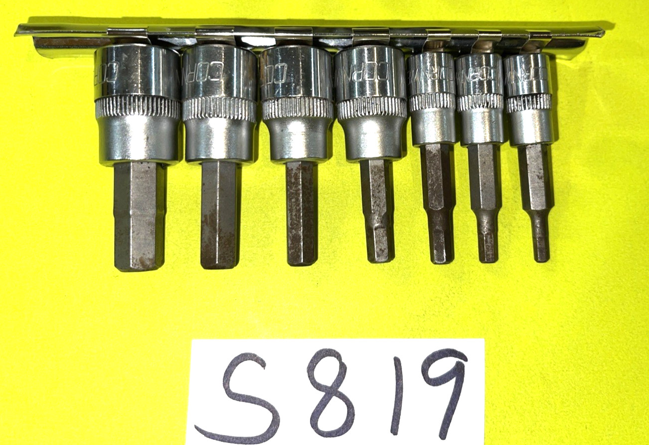 CORNWELL TOOLS 11 PIECE SAE. & METRIC MULTI DRIVE SHORT HEX SOCKET DRIVER SET