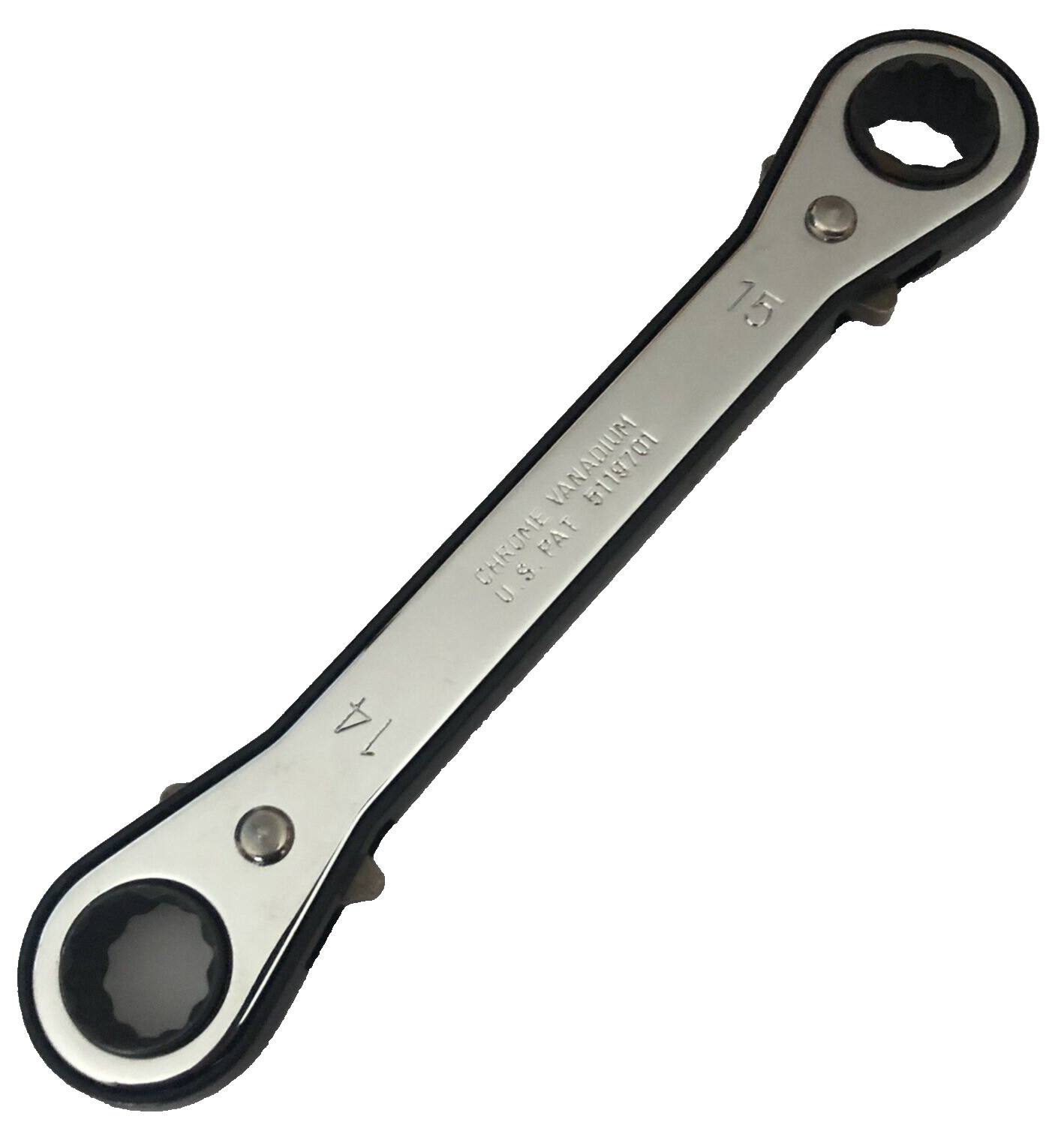 Kennedy Straight Ratchet Ring Spanner 14mm x 15mm.