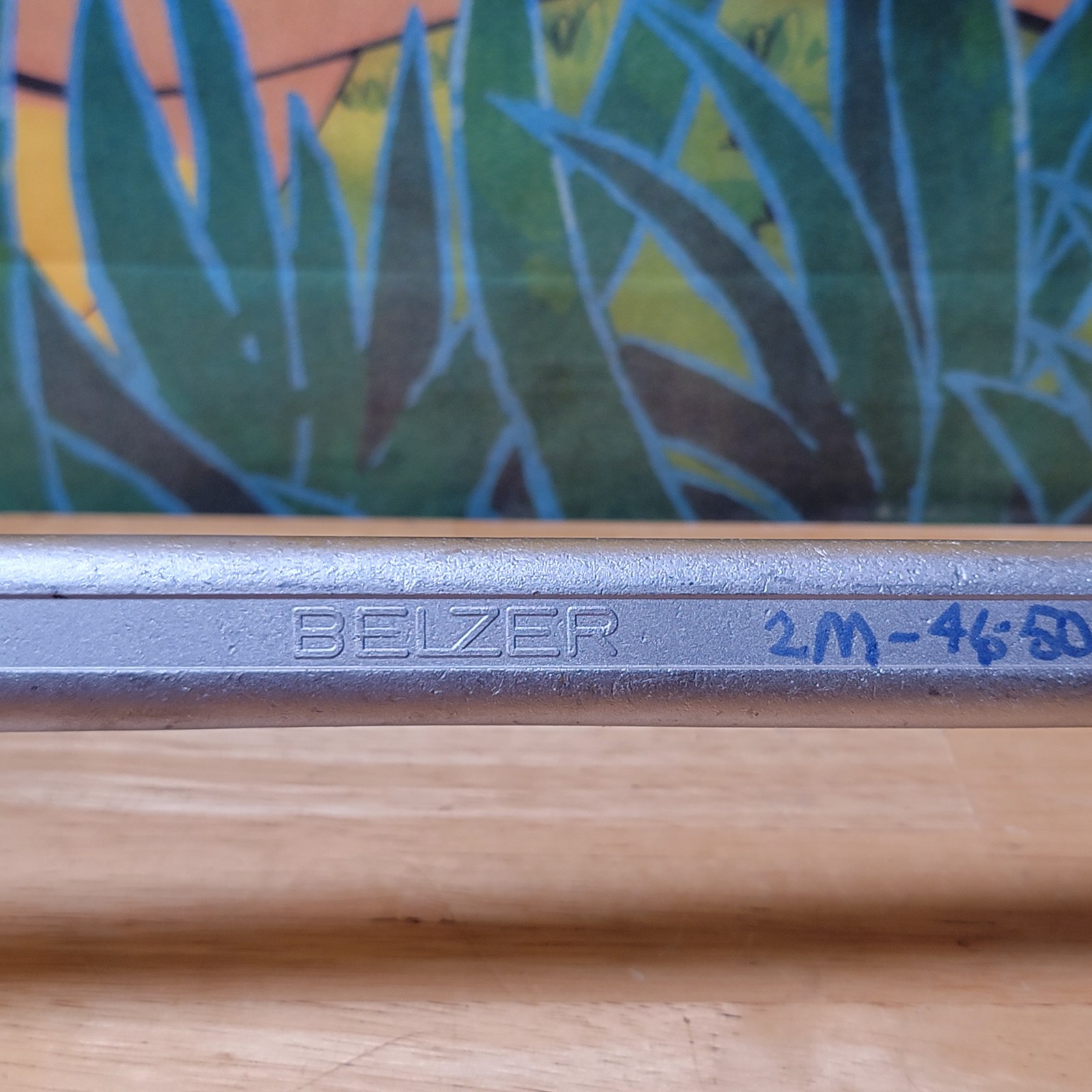 German made Belzer No. 2 Metric Deep Offset Double Box End Wrench 46mm 50mm