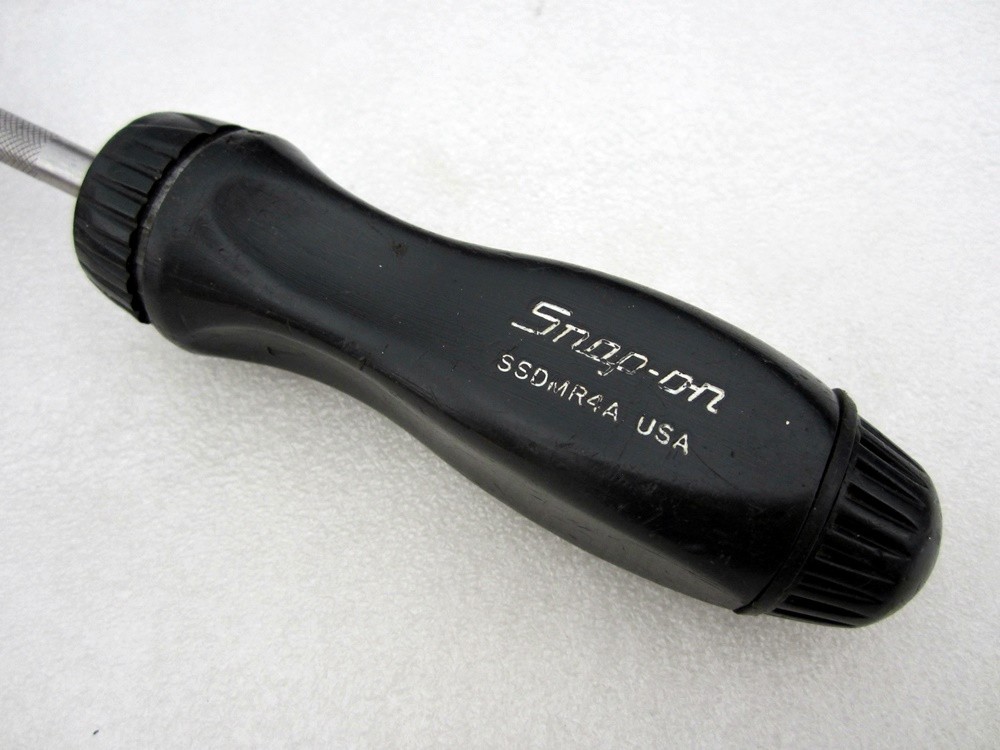 Snap-on Ratcheting Screwdriver & Bits SSDMR4A Black USA