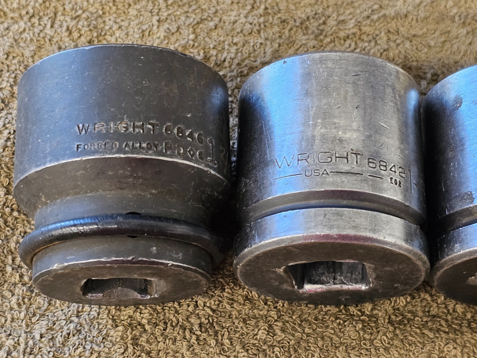 4 Wright UTC Impact Socket Set 3/4″ Drive 1-3/16 1-7/16 1-5/16 1-1/8 6681 SAE