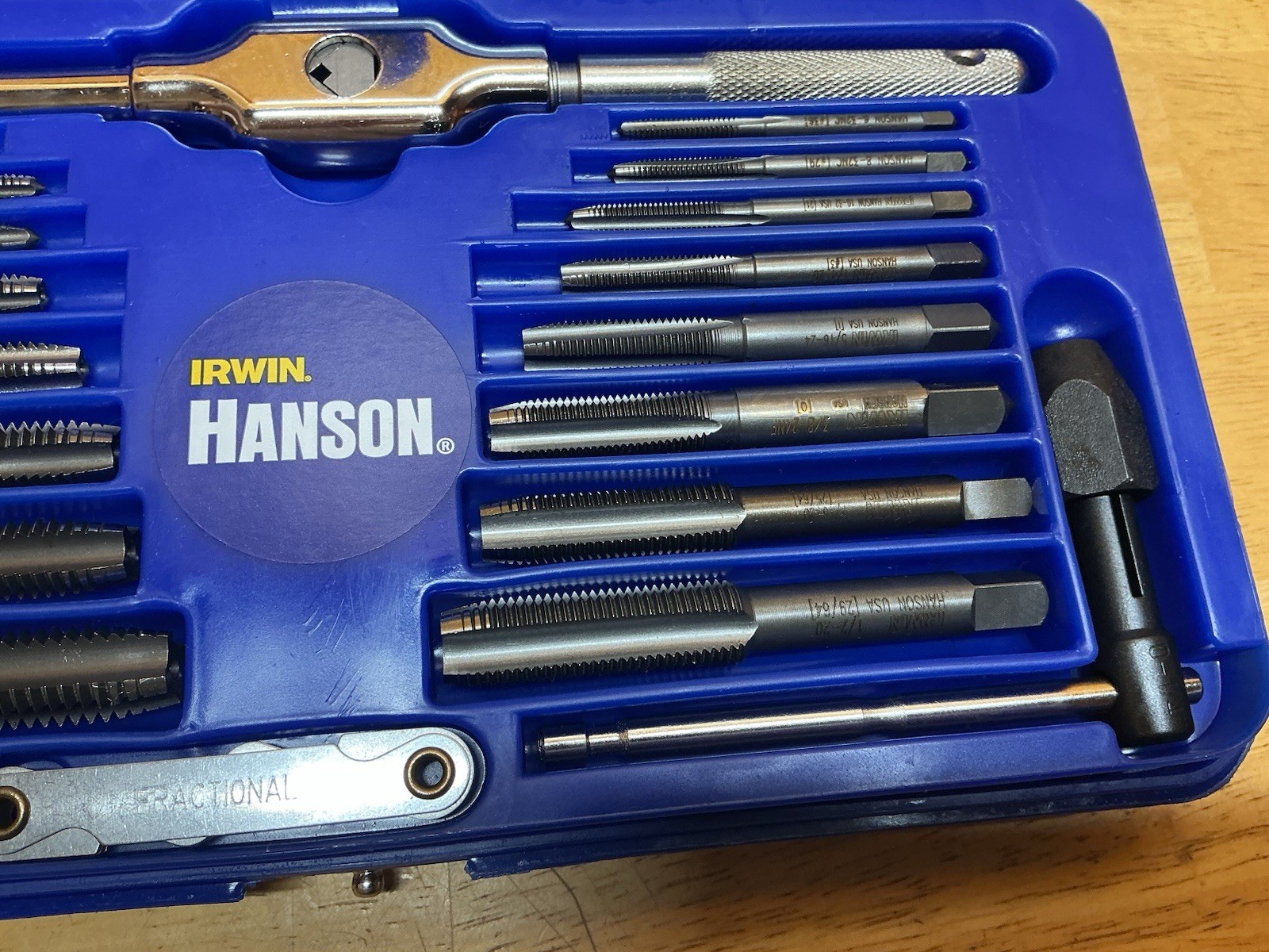Irwin Hanson 24606 41 Pc. SAE Hex Tap & Die Set (#4-1/2”)