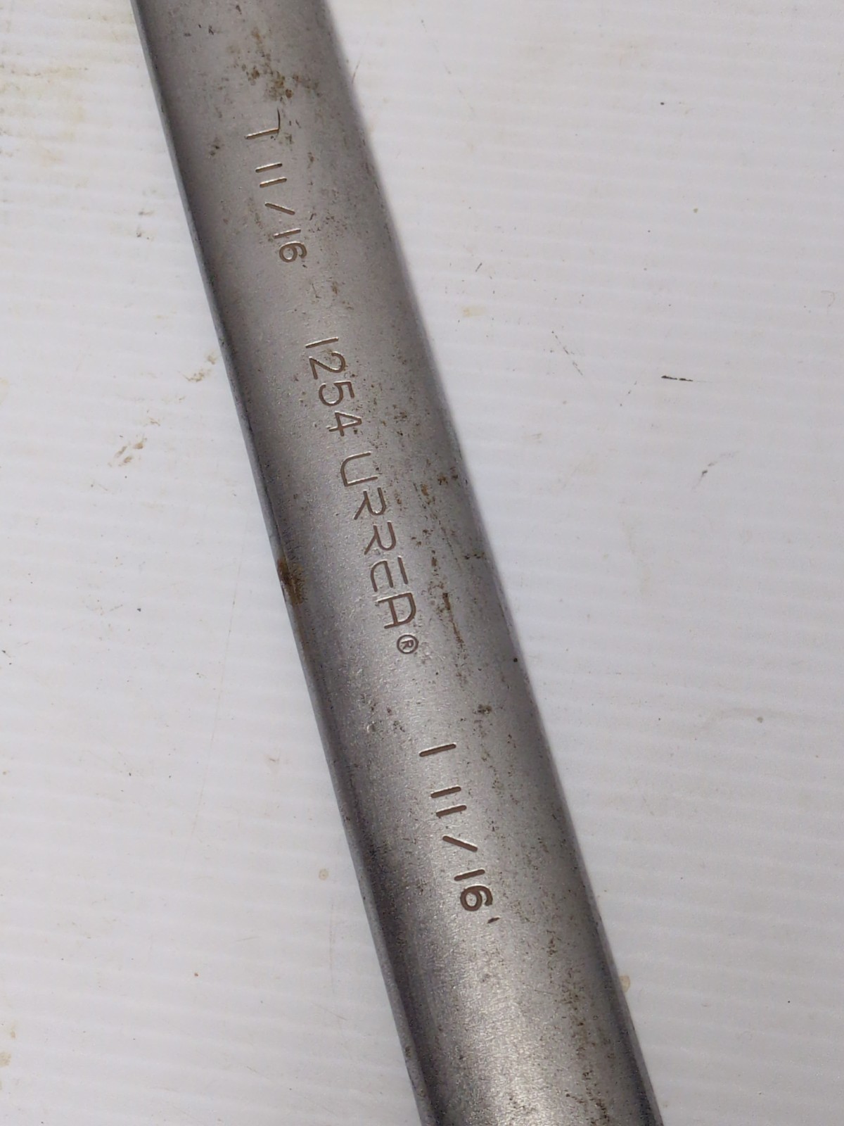 1-11/16 in. 12 Point Combination Chrome Wrench Satin Finish, by URREA