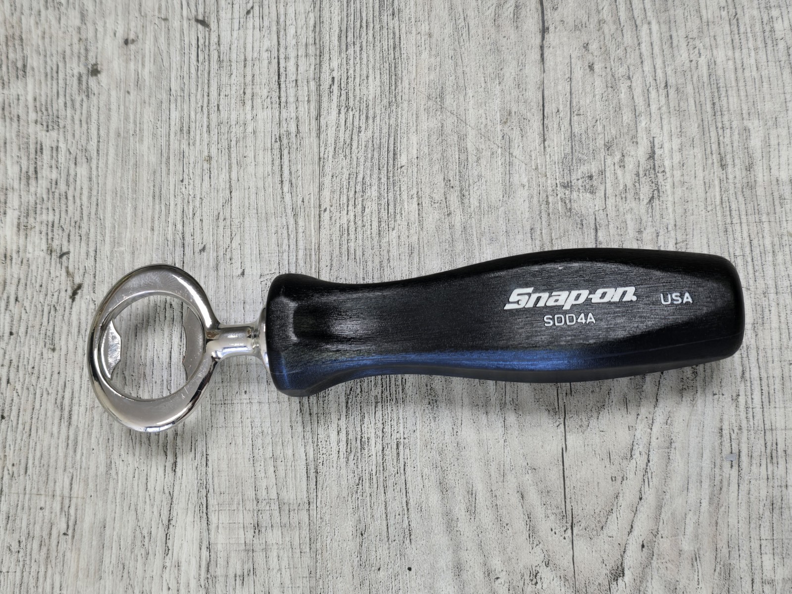 Snap On Black SDD4A Hard Plastic Handle Bottle Opener AWESOME Gift Idea