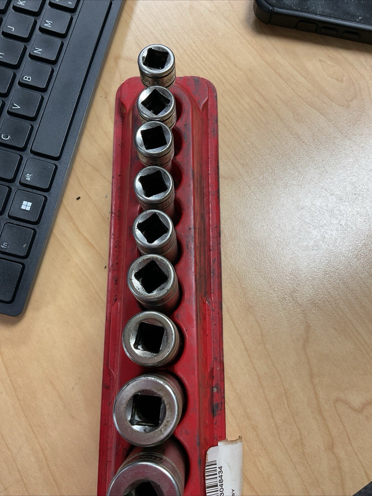 Snap On SAE Deep Socket Set 3/8″ Drive 6 Point 11pc W/ Magnetic Tray 211SFSY