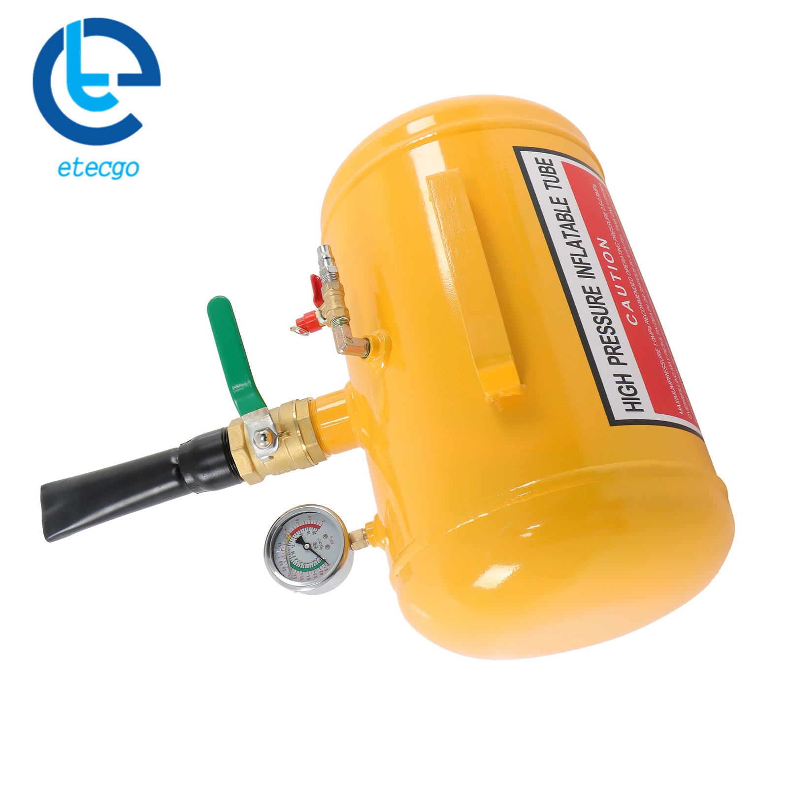 5 Gallon Yellow Heavy Duty Air Tire Bead Seater Blaster Seating Tool 145 PSI
