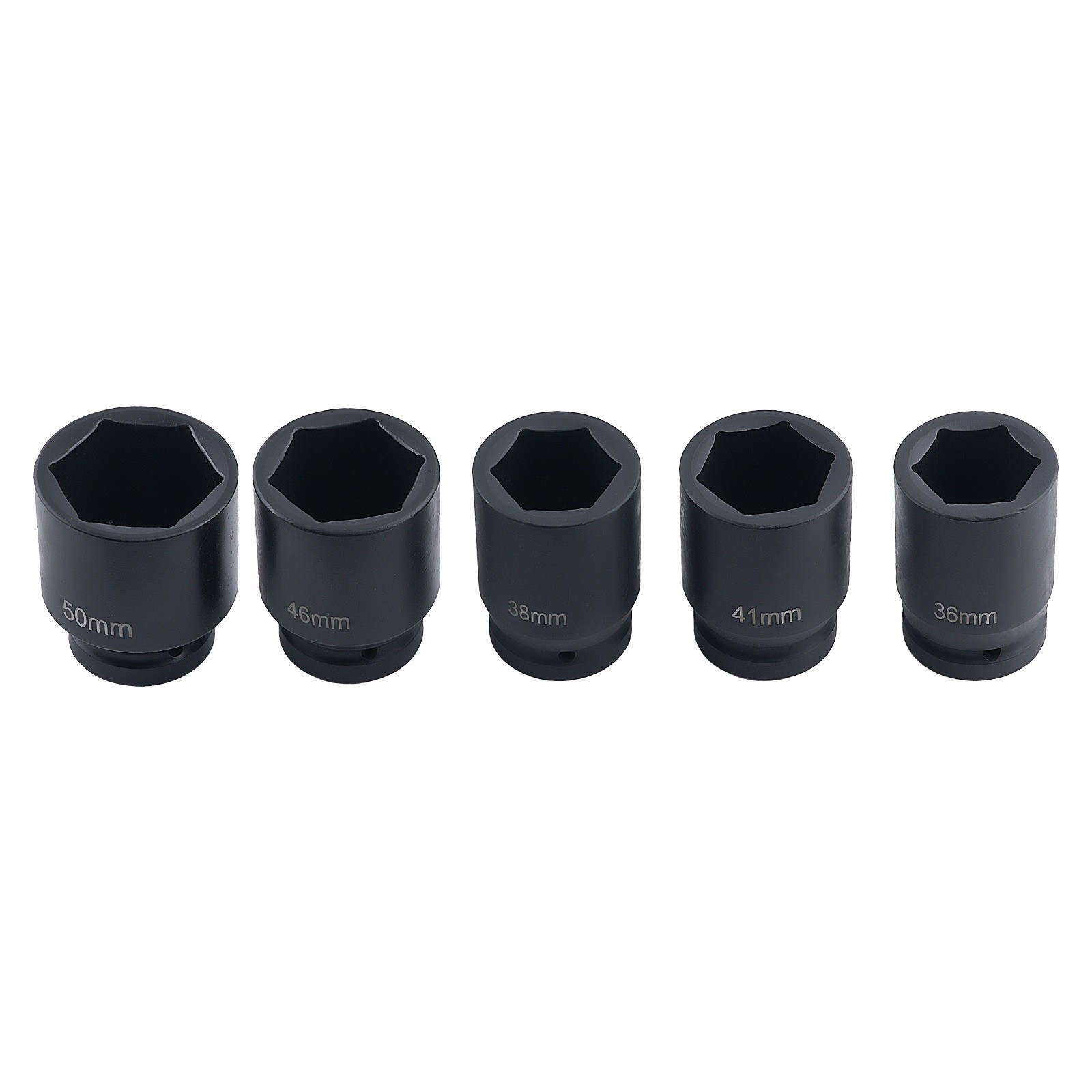 1in Drive Impact Socket Set 10pc 22-50mm 6-Point CR-V Heavy Truck Tool Kit