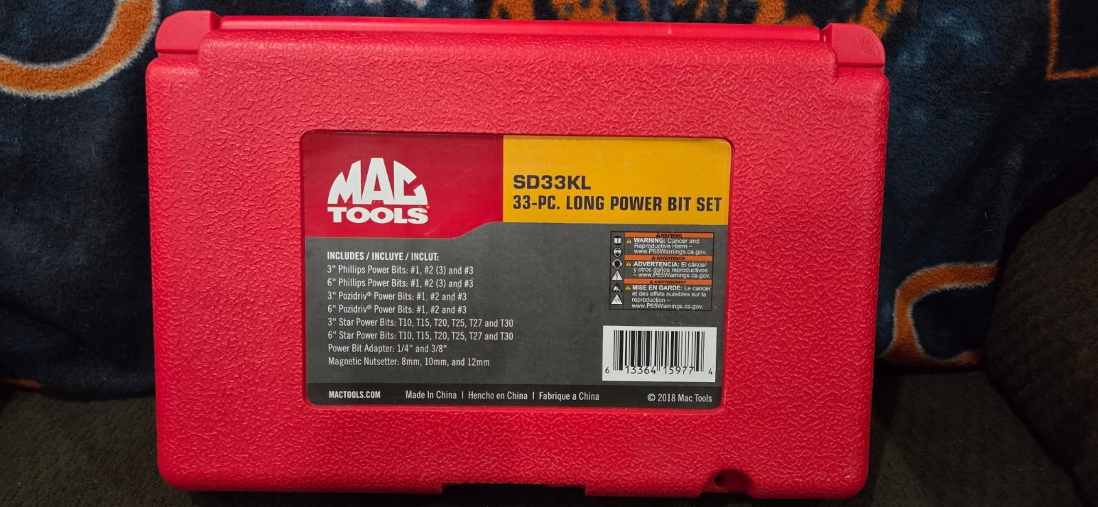 Mac Tools 33-Piece 1/4 Drive Hexagon Power Bit Set SD33KL