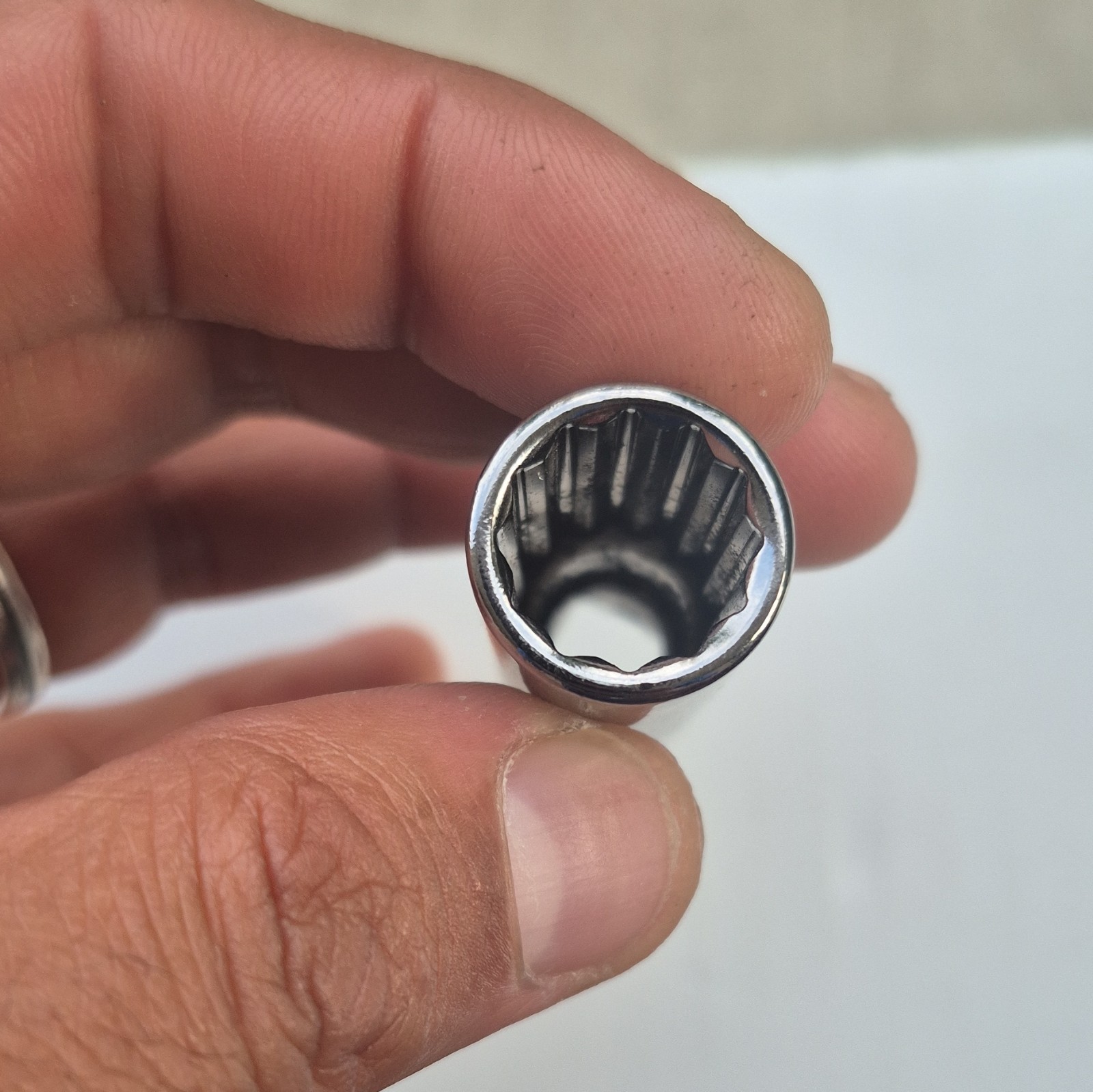 Craftsman USA G2 43312 1/2 12-Point Deep Socket 3/8 Drive Vintage Chrome Mint