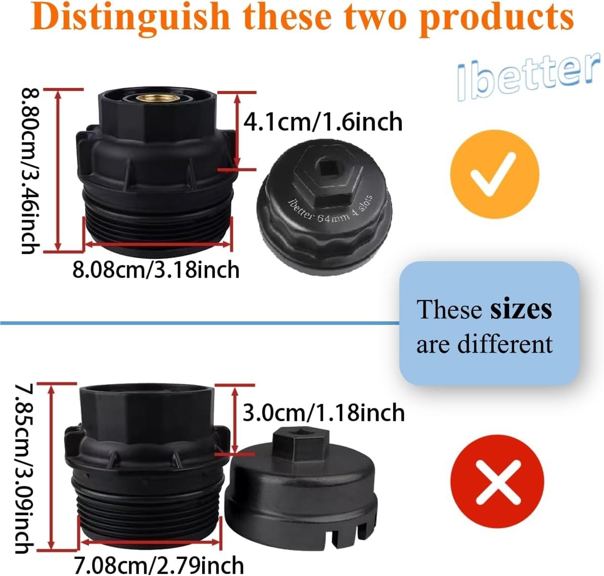 Lightweight 64mm Oil Filter Wrench – Heavy-Duty for Toyota, Lexus Models