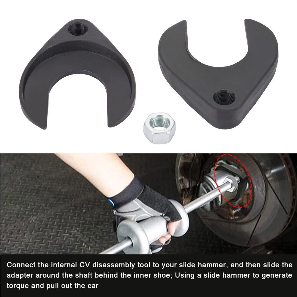 Front Wheel Drive Axle Removal Tool and Nut CV Joint Puller Slide Hammer Adapter