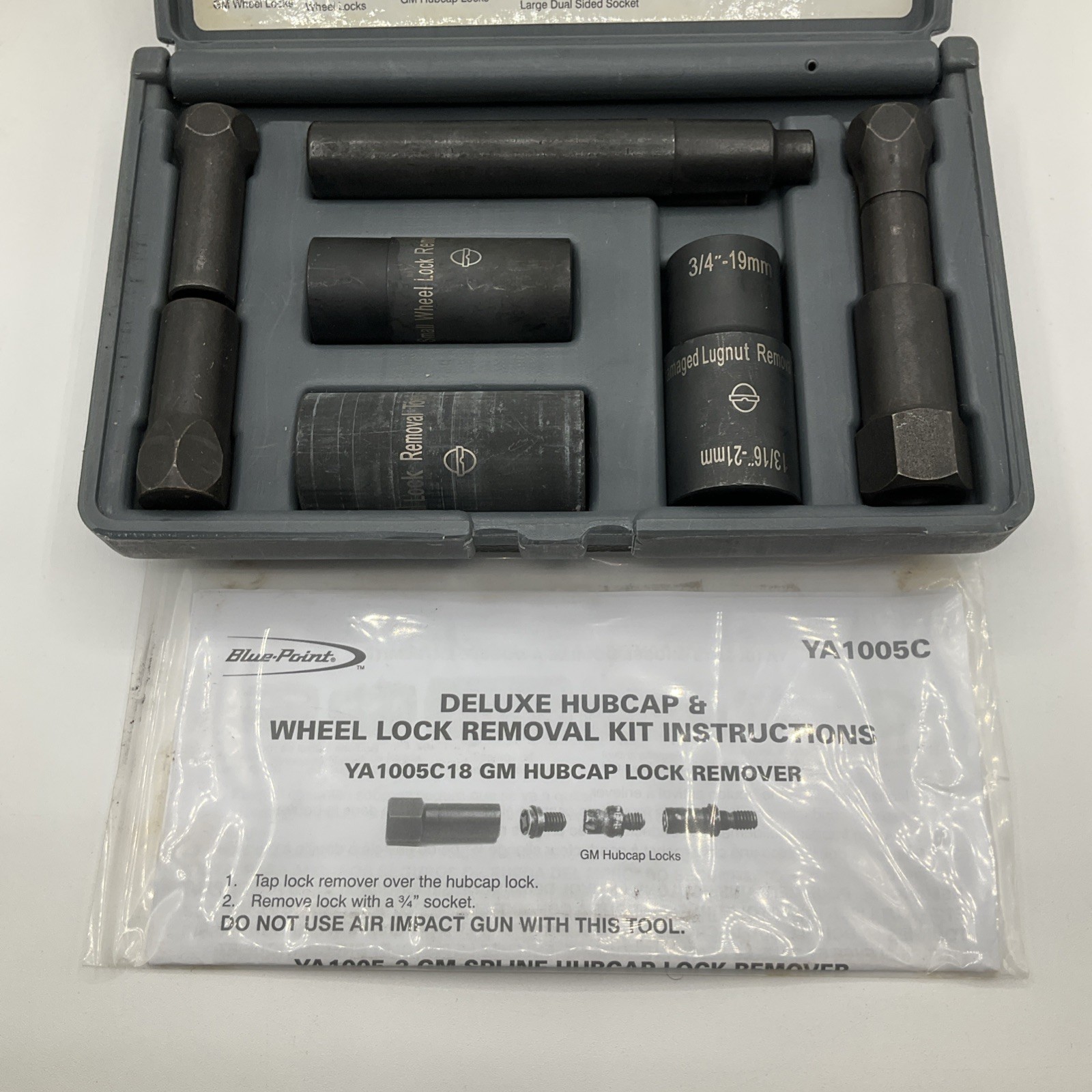 Blue-Point YA1005C Deluxe Hubcap And Wheel Lock Removal Kit