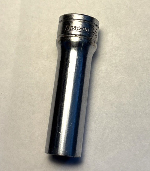 Snap-On #SFS121 3/8″ SAE Deep 6 Point Chrome Socket 3/8″ Drive Free Ship