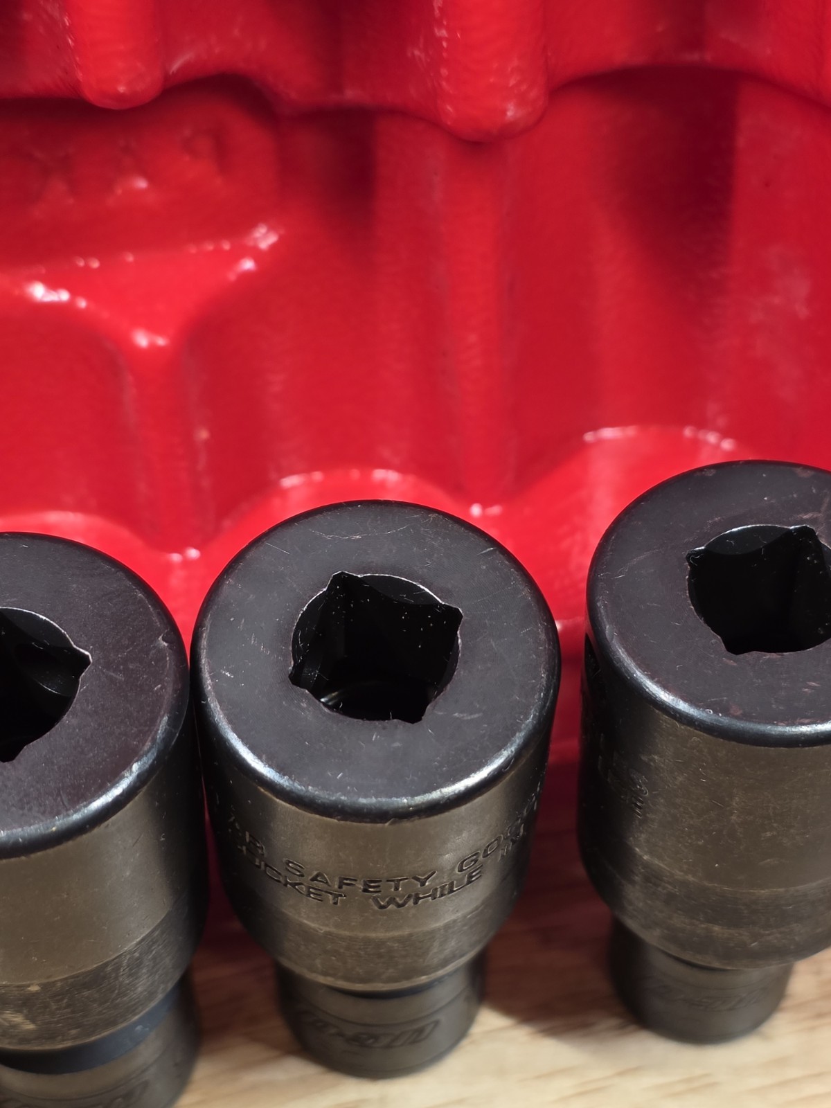 Snap-on 205IPF UNUSED 5-Piece 3/8″ Drive 6pt Shallow Impact Swivel Socket Set
