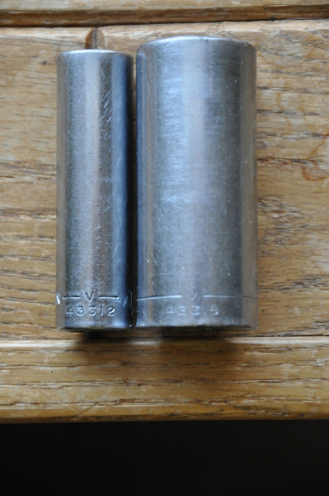 Craftsman 13/16″ 43318, 1/2″ 43312 socket 3/8″ dr. V series 12 point deep well