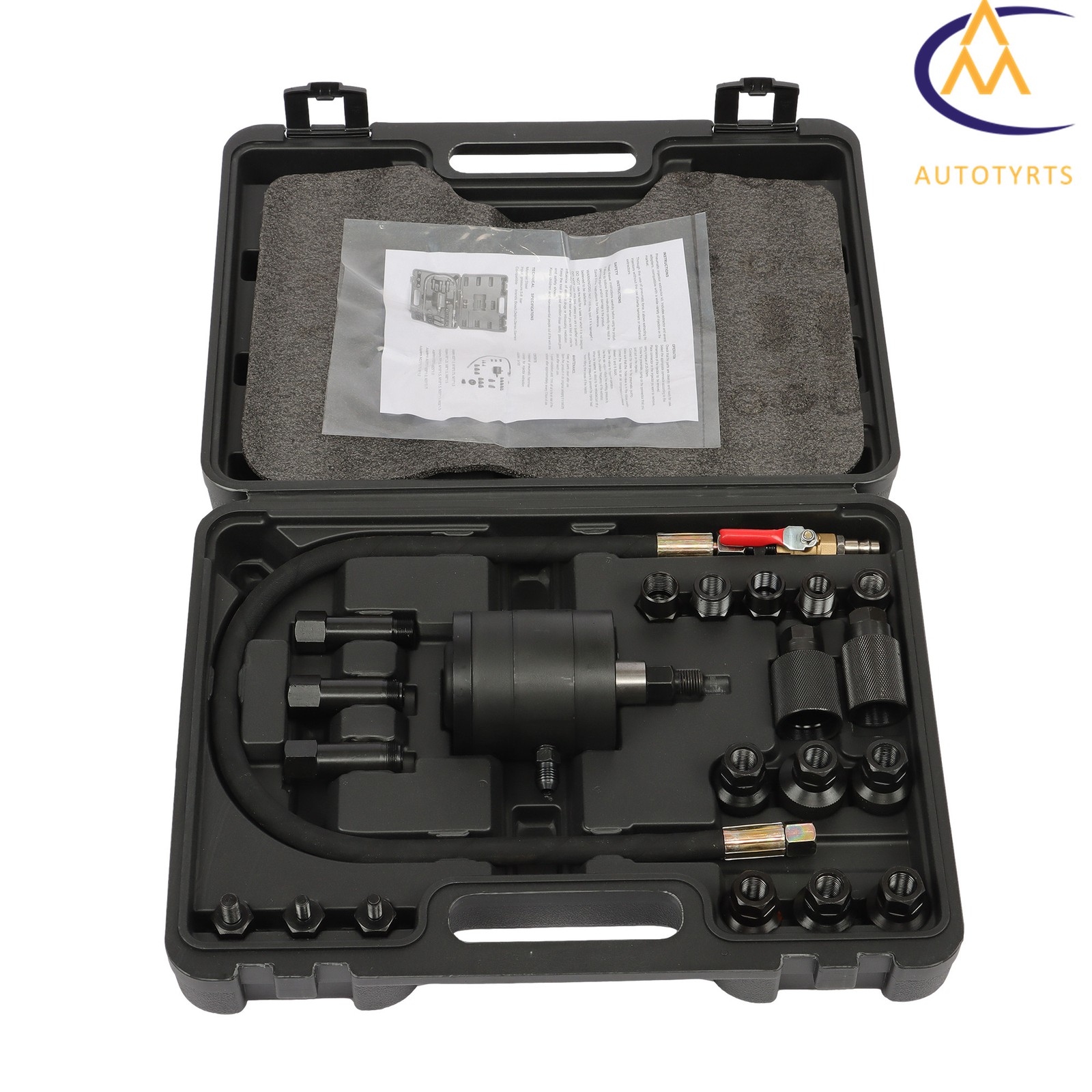 Diesel Injector Puller Complete Pneumatic Injector Extractor Puller Kit 21PCS