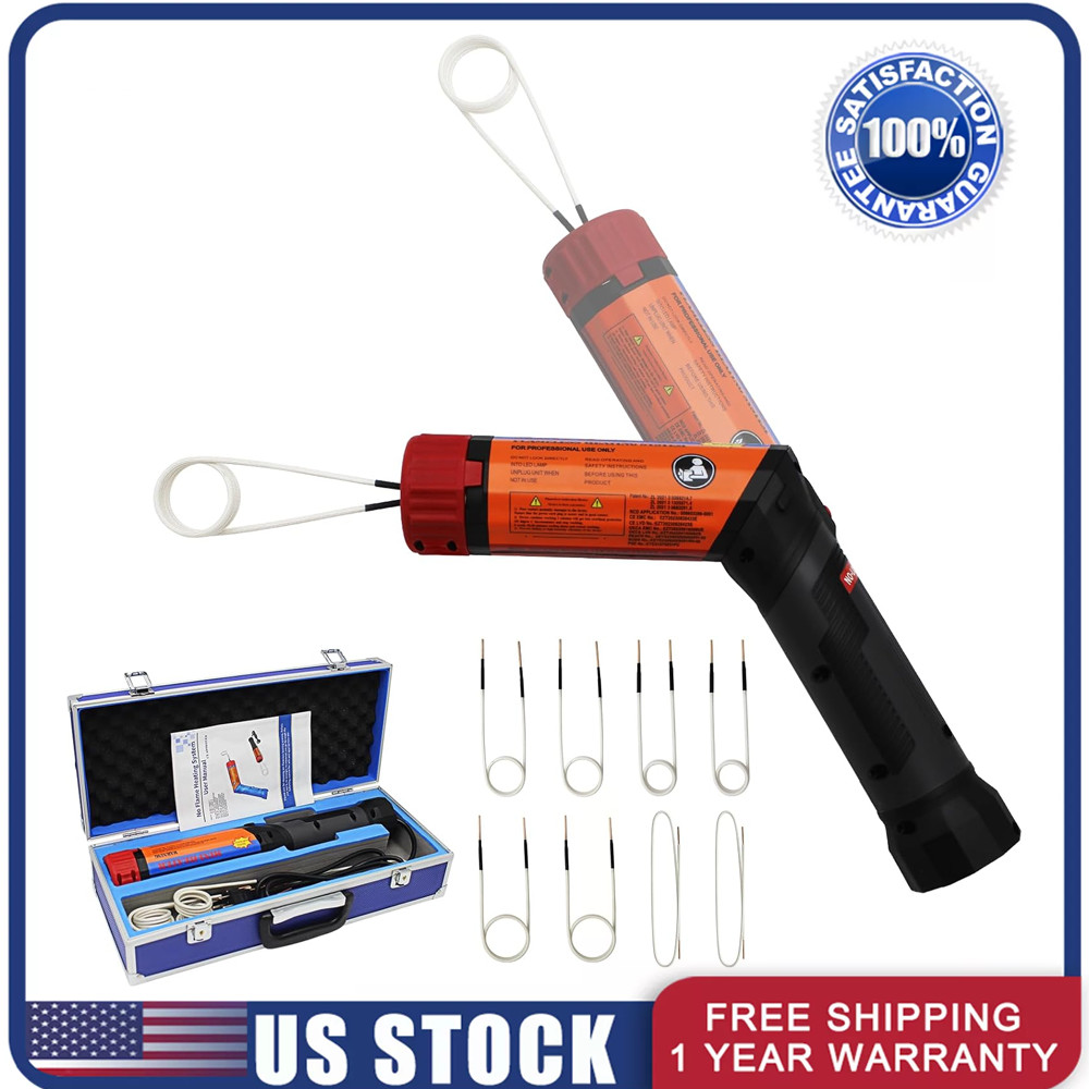 1100W Magnetic Induction Heater Kit Tool for Automotive Heat + 8 Coil