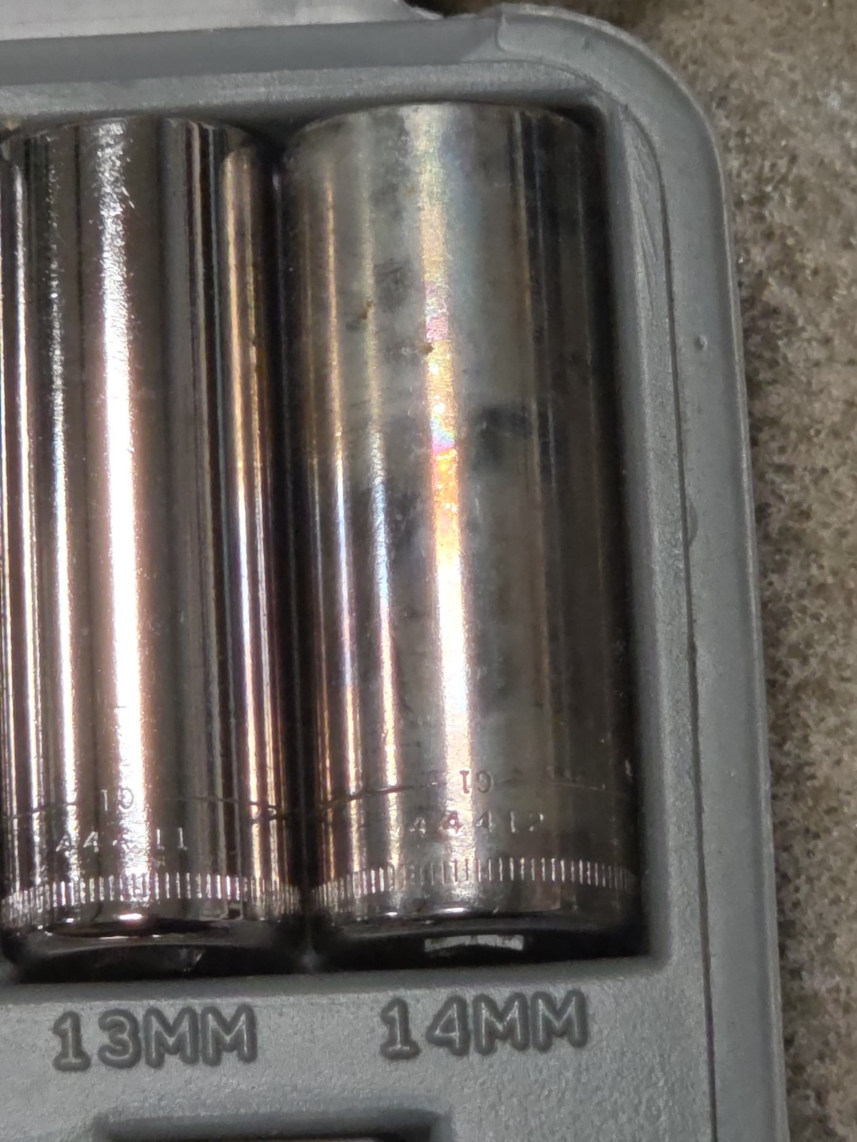 Craftsman 12pc Metric 1/4″ Dr. Deep Socket Ratchet Set 34782 USA Rare! Complete