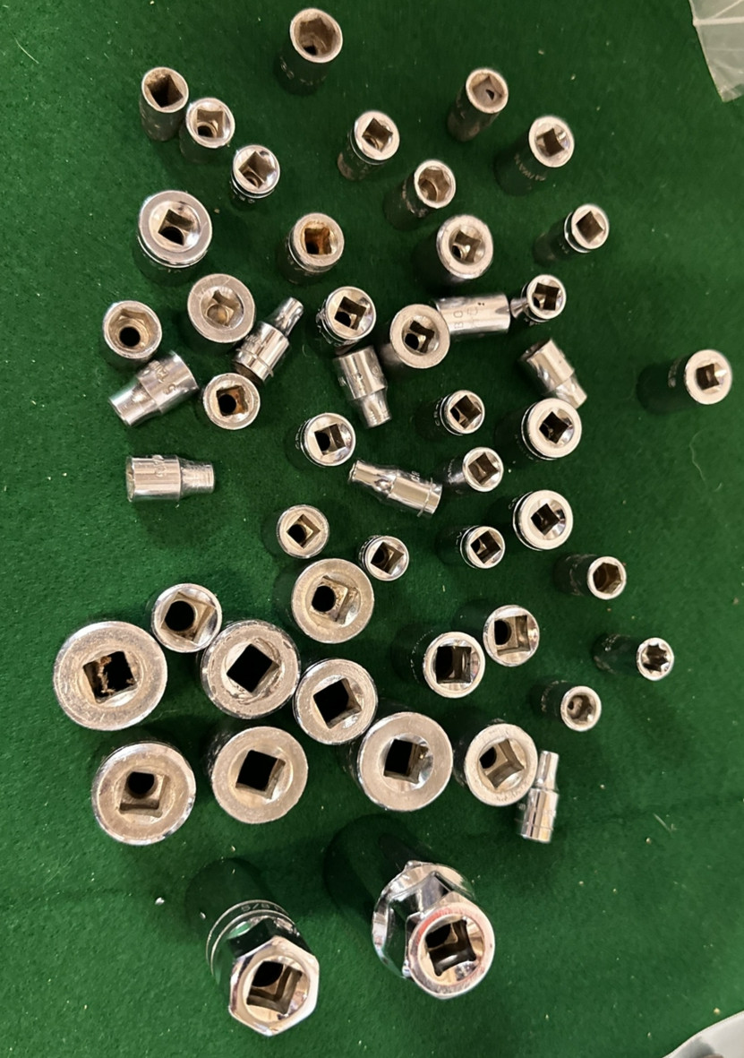 Lot Of 45+ Socket Impact Deep Well and regular Taiwan and Japan made